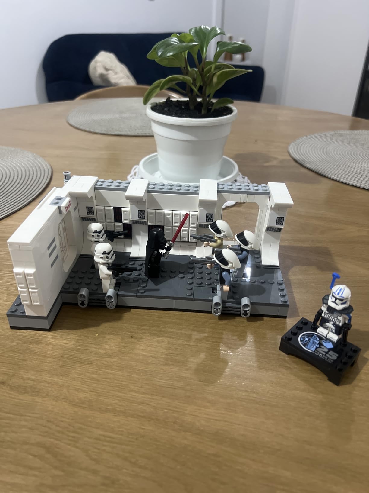 LEGO Star Wars: A New Hope Boarding The Tantive IV Fantasy Toy, Collectible Star Wars Toy with Exclusive 25th Anniversary Minifigure Clone Trooper Fives, Ages 8+, 75387 customer photo 1
