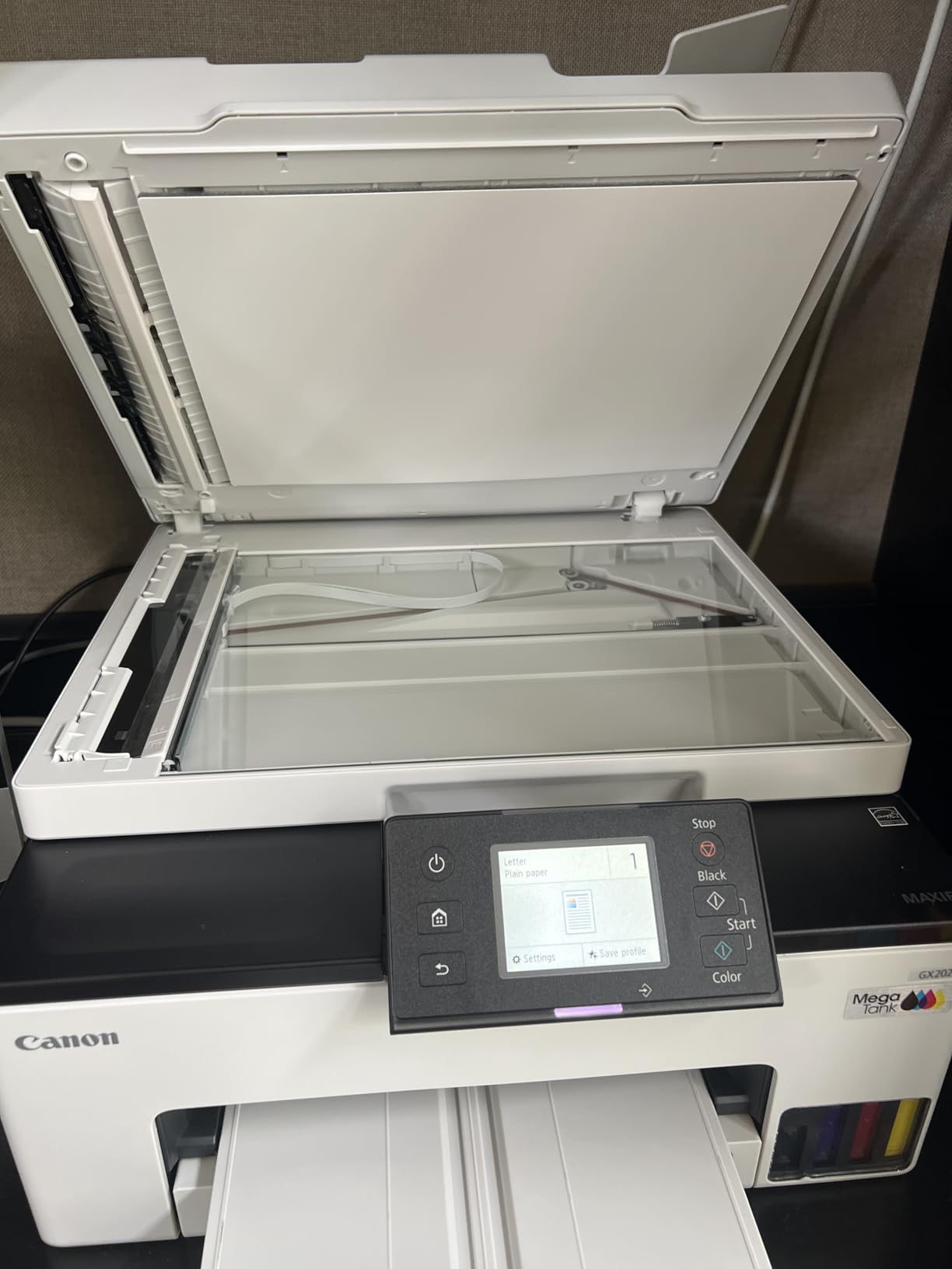 Canon MegaTank MAXIFY GX2020 All-in-One Wireless Color Printer - Print, Copy, Scan with Duplex Printing - Refillable Tank System for Home & Office customer photo 2