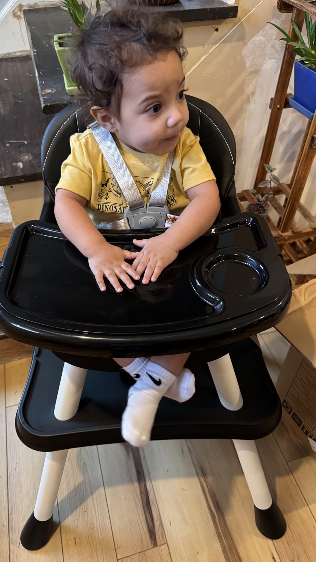 UNISWAN 6 in 1 Baby High Chair, Convertible Highchair for Babies and Toddlers (Grey) customer photo 1
