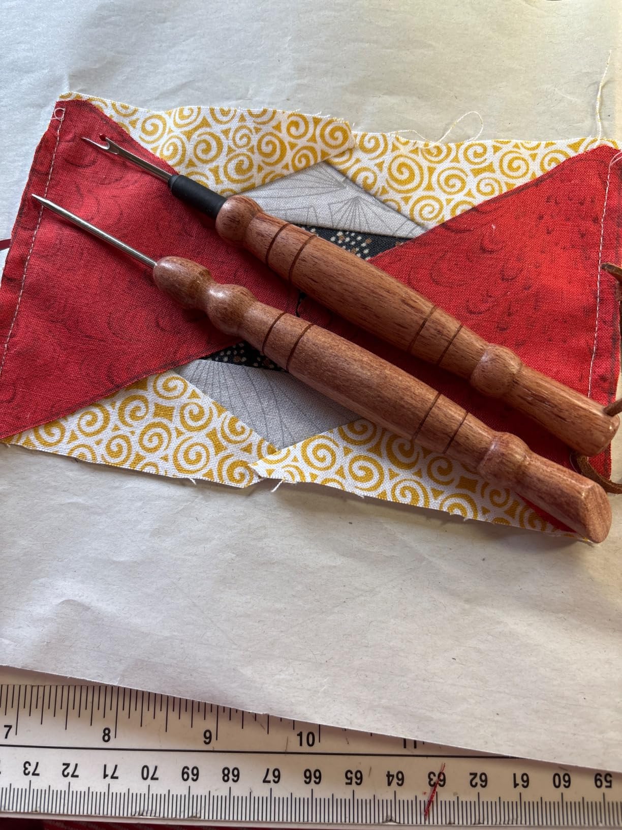 Savina Seam Rippers & Stiletto for Sewing/Quilting, Thread Ripping Tool, Presser - Precision Placement Tool for Getting Seams to Lay Correctly - Wooden Sewing Quilting Tools Set customer photo 1