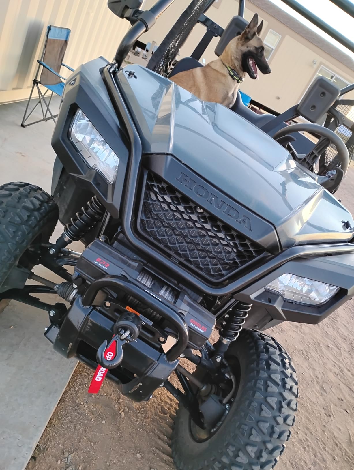 OPENROAD 4500 lb ATV/UTV Winch, 12V Towing Off-Road Electric UTV Winch with 1/4