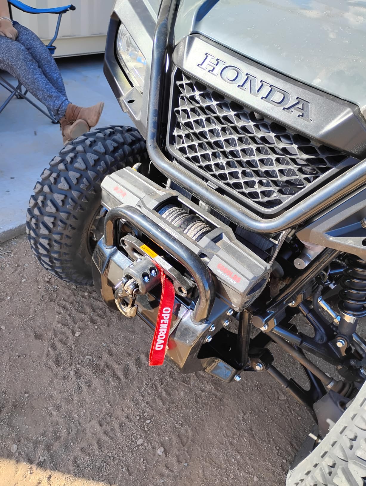 OPENROAD 4500 lb ATV/UTV Winch, 12V Towing Off-Road Electric UTV Winch with 1/4