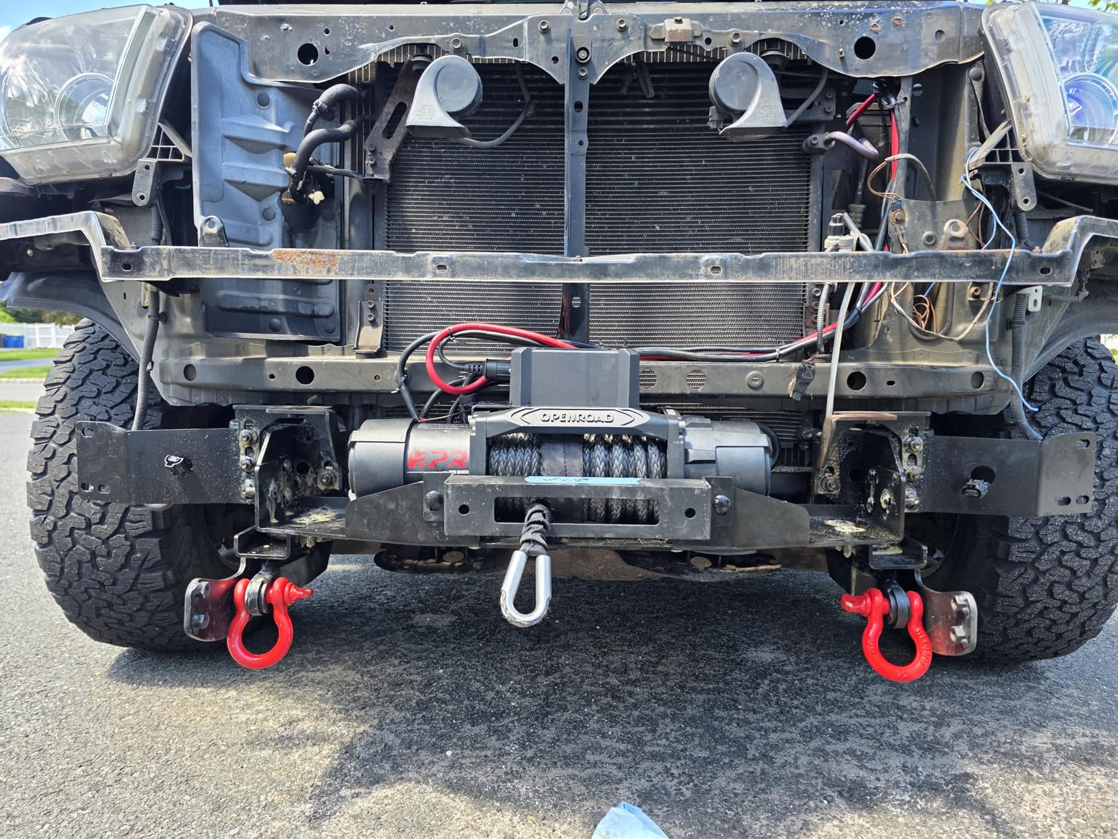 OPENROAD 13500 lb Recovery Winch with Synthetic Rope and 2 Wireless Remotes - IP68 Waterproof 12V Electric Winch for Jeep, SUV, Truck & Trailer - Panther Series 3S customer photo 1