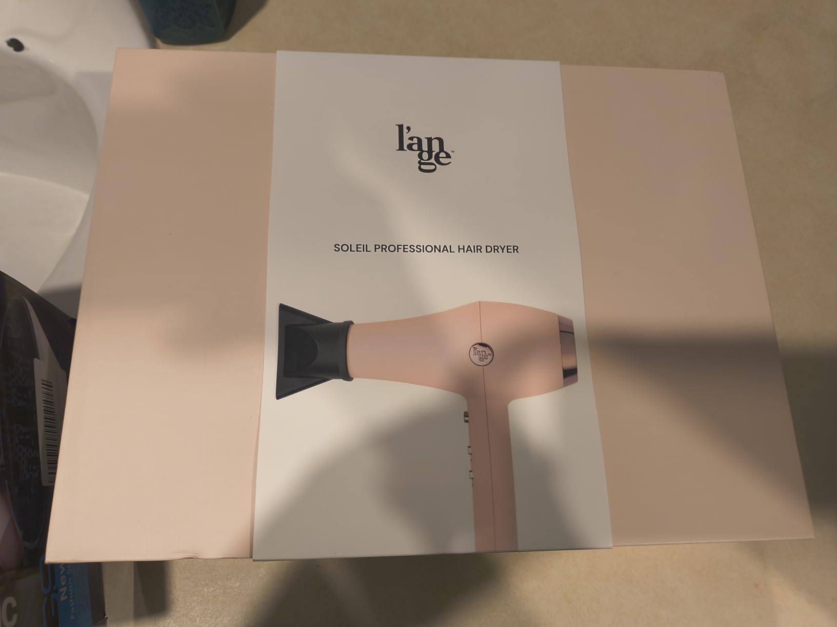 L'Ange Hair Soleil Professional Hair Dryer | Fast Drying Ionic Blow Dryer for Frizz-Free Results | 3 Heat Settings with Cool Shot Feature | Lightweight Hairdryer with Concentrator 1875W | Blush customer photo 2