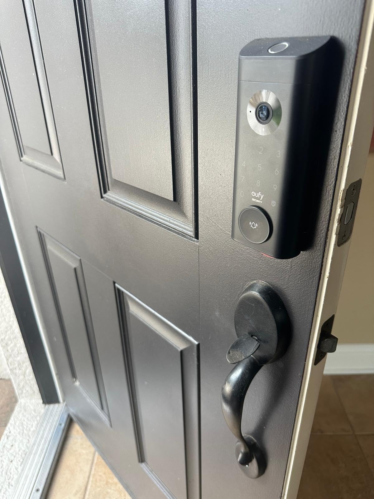 eufy Security Video Smart Lock E330, 3-in-1 Camera+Doorbell+Fingerprint Keyless Entry Door Lock, Smart Built-in Wi-Fi Deadbolt for Front Door, Auto Lock, 8 GB Built-in Storage, Easy Installation customer photo 2
