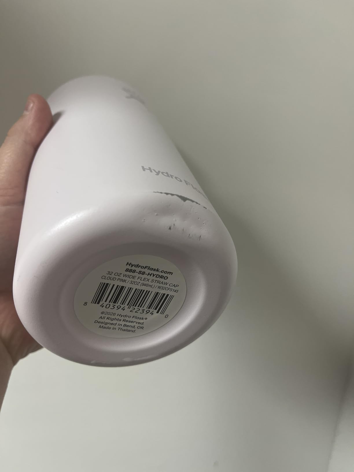 Hydro Flask Water Bottle - Insulated Stainless Steel - Wide Straw Lid, Non Spill, Leakproof in 32 Oz Oat Tan customer photo 1