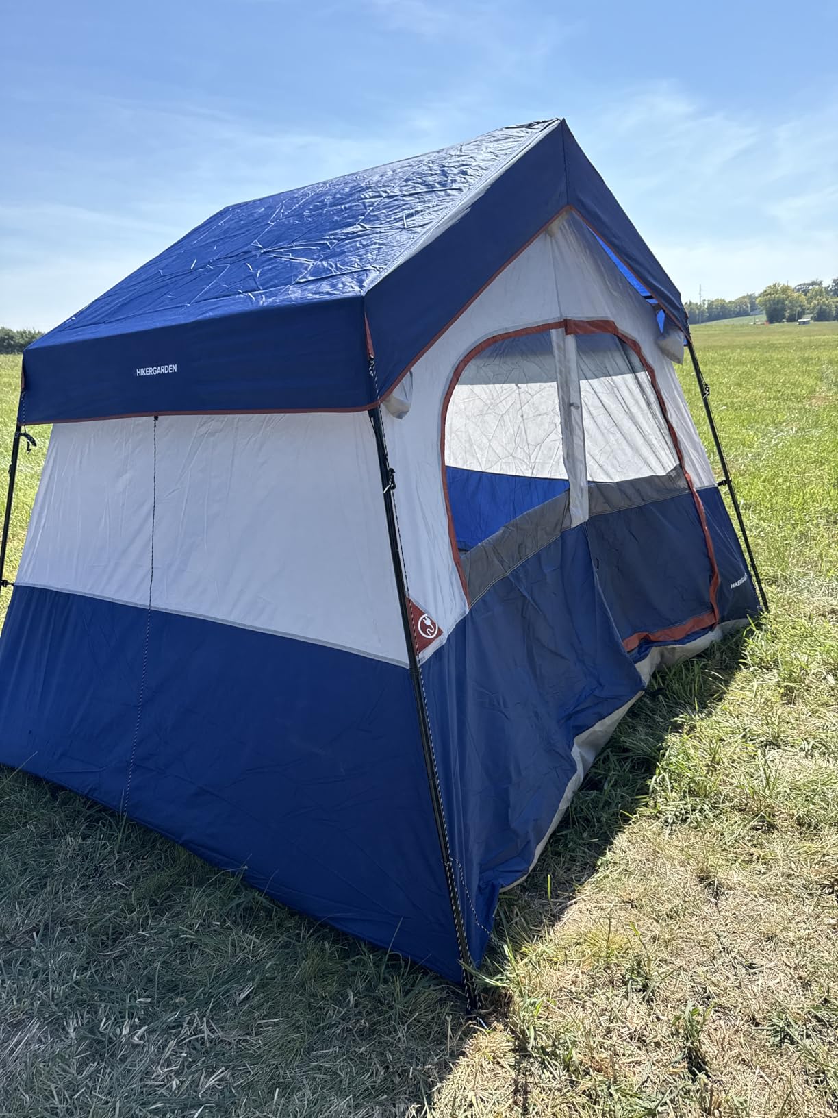HIKERGARDEN 6-8 Person Camping Tent - Portable Family Cabin Tent for Camp, Windproof Fabric Camp Tent Outdoor for Hiking, Backpacking, Traveling customer photo 1