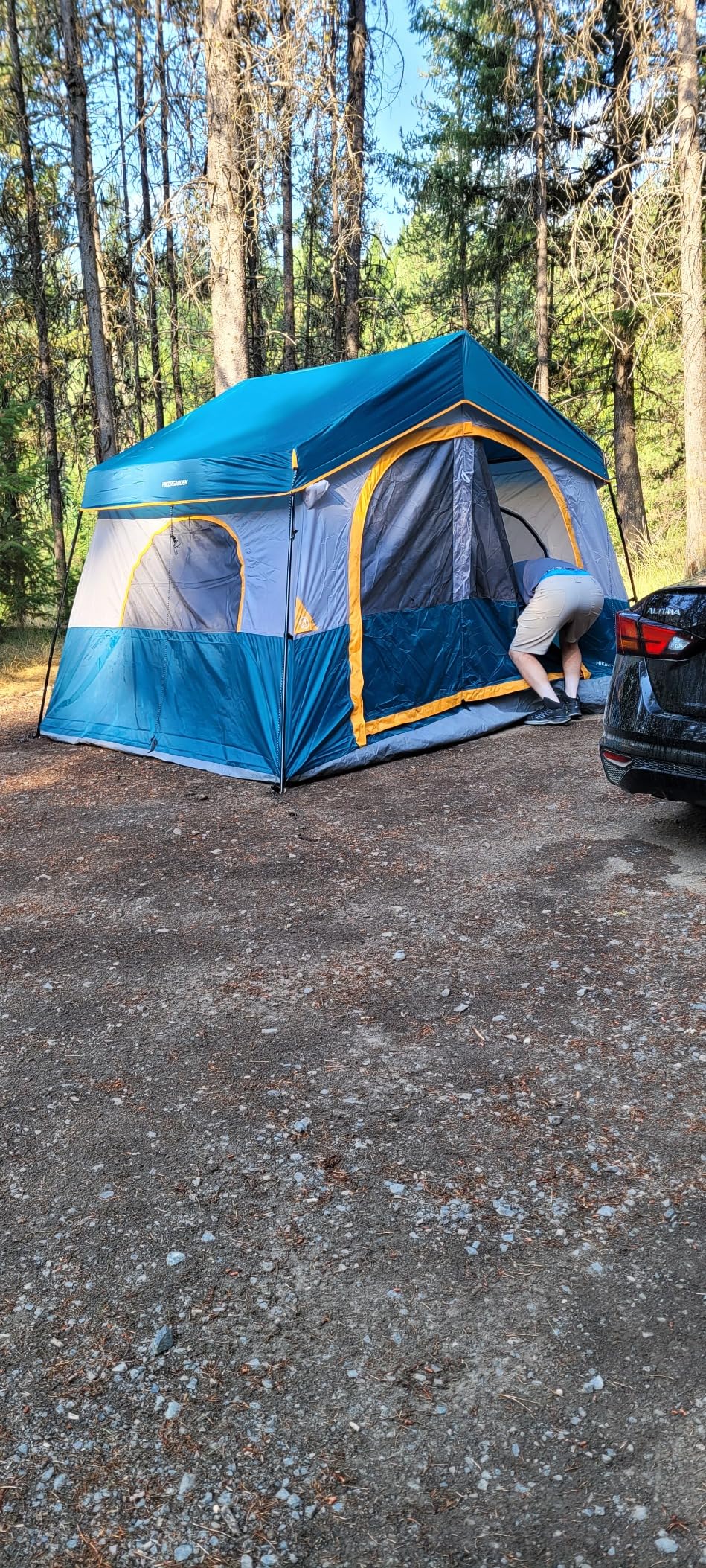 HIKERGARDEN 6-8 Person Camping Tent - Portable Family Cabin Tent for Camp, Windproof Fabric Camp Tent Outdoor for Hiking, Backpacking, Traveling customer photo 2