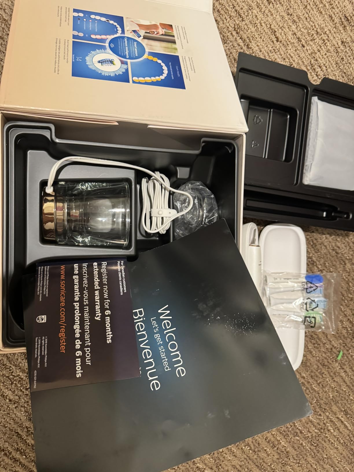 Philips Sonicare DiamondClean 9750 Electric Toothbrush, 4 Brush Heads, Blue customer photo 2