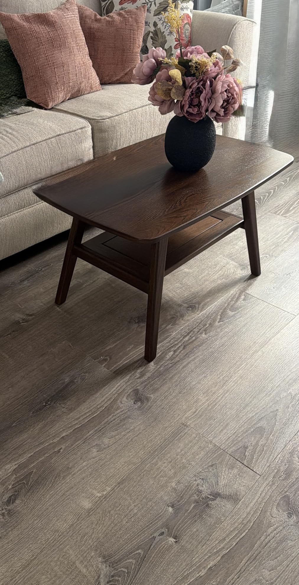 100% Solid Wood Coffee Table for Living Room, 39.37