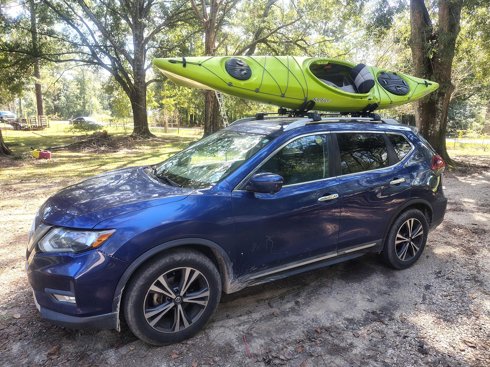 Folding Kayak Roof Rack Adjustable for Kayak/Canoe/SUP, J-Bar Rack on Roof Mounting On SUV, Car and Truck Crossbars customer photo 1