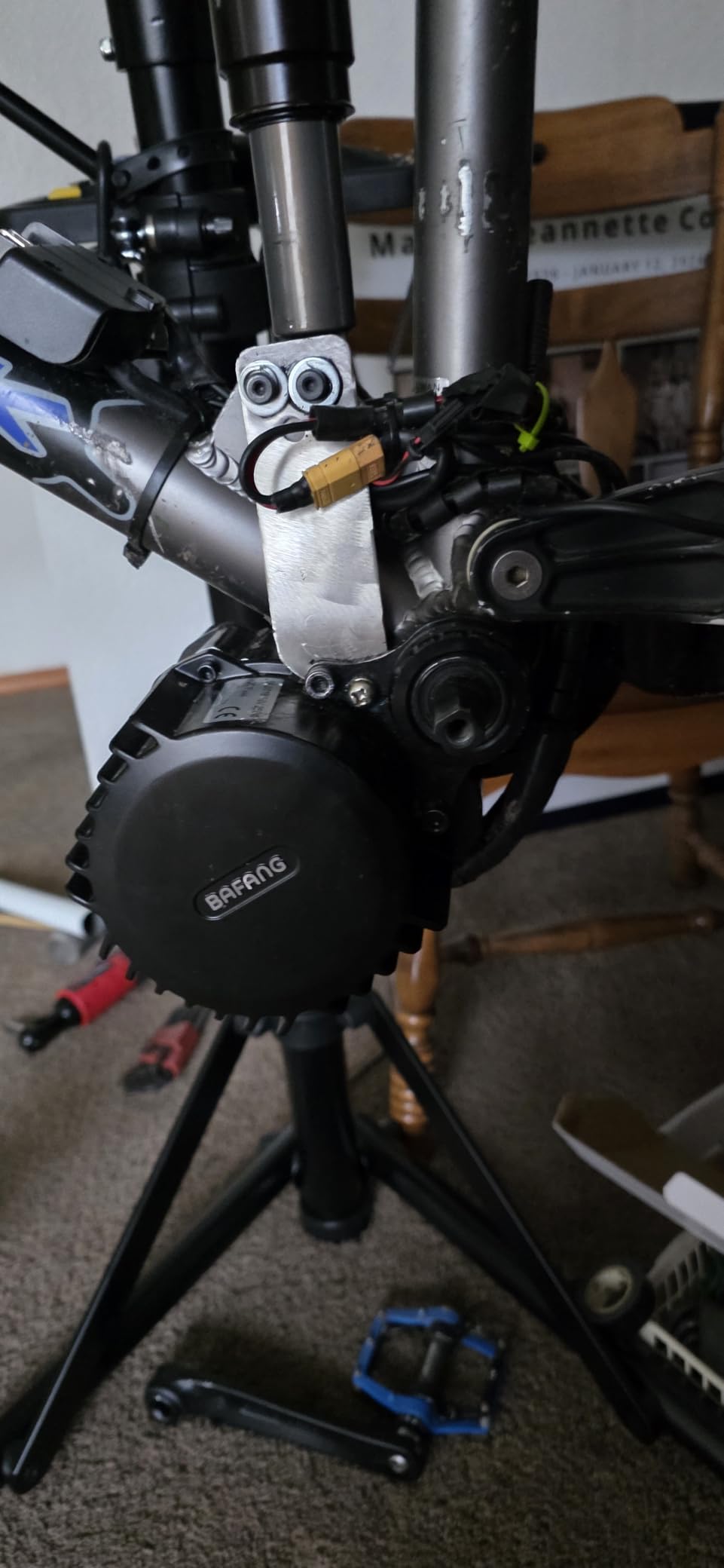 BAFANG 1000W Mid Drive Kit 52V BBSHD 68MM Ebike Conversion Motor Kit with 52V 20Ah Yingwu Battery, Electric Bike M615 Display customer photo 2