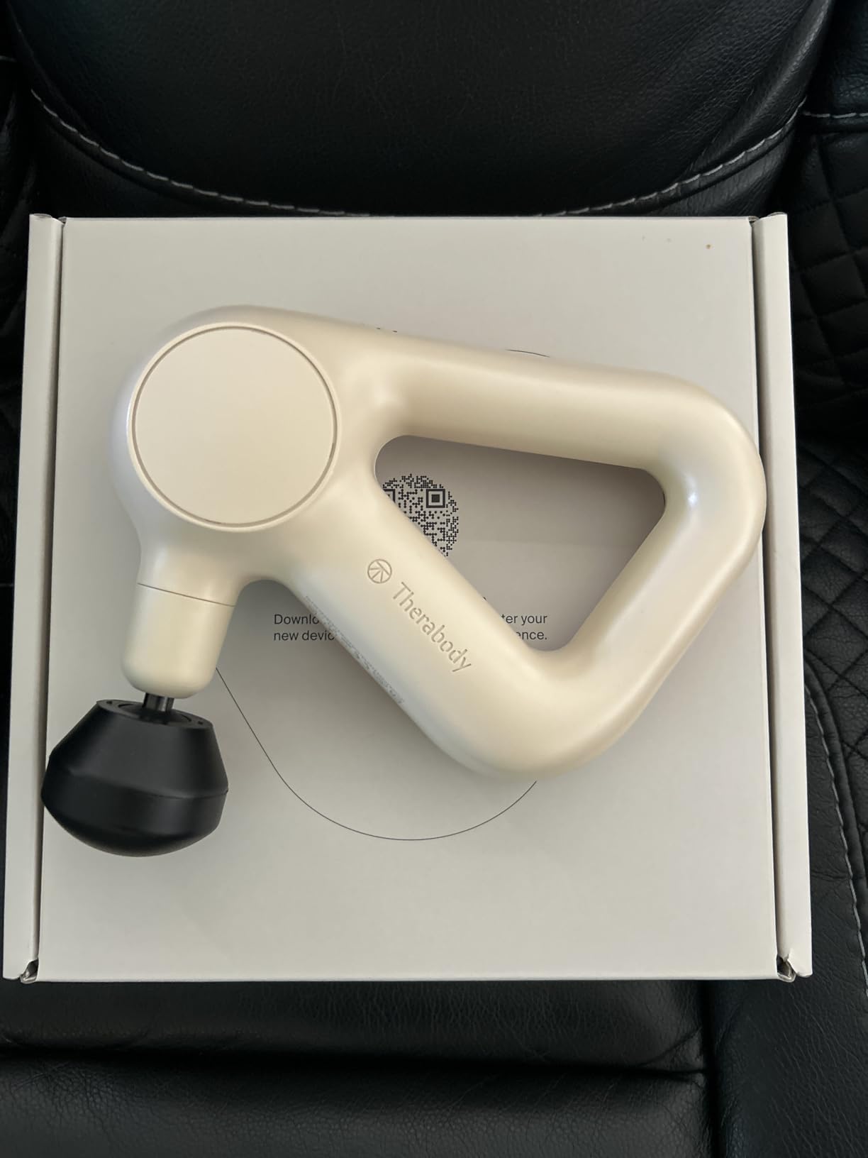 TheraGun Therabody Relief Handheld Percussion Massage Gun - Easy-to-Use, Comfortable & Light Personal Massager for Every Day Pain Relief Massage Therapy in Neck, Back, Leg, Shoulder and Body (Navy) customer photo 1