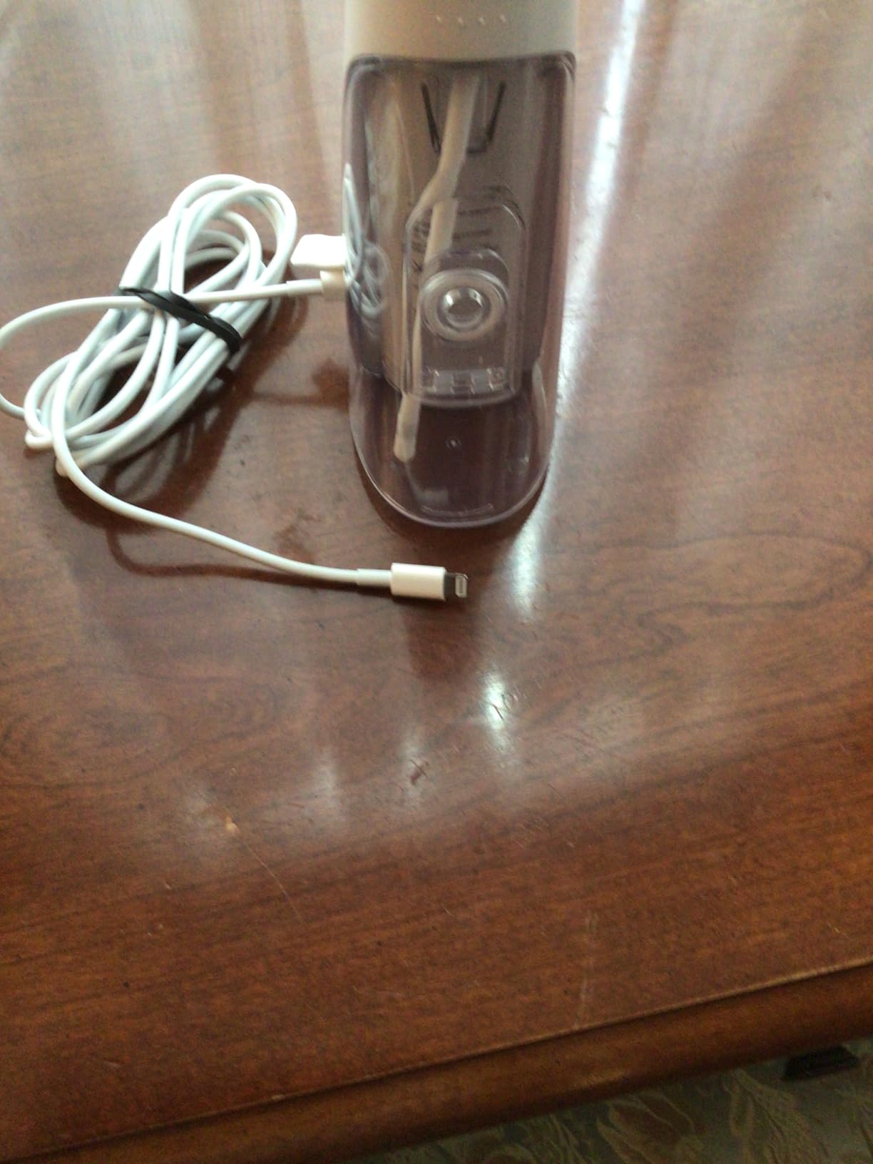 Waterpik Cordless Pulse 3100 Rechargeable Portable Water Flosser for Teeth, Gums, Braces Care and Travel with 2 Flossing Tips, Waterproof for Shower Use, ADA Accepted, WF-20 White, Amazon Exclusive customer photo 1