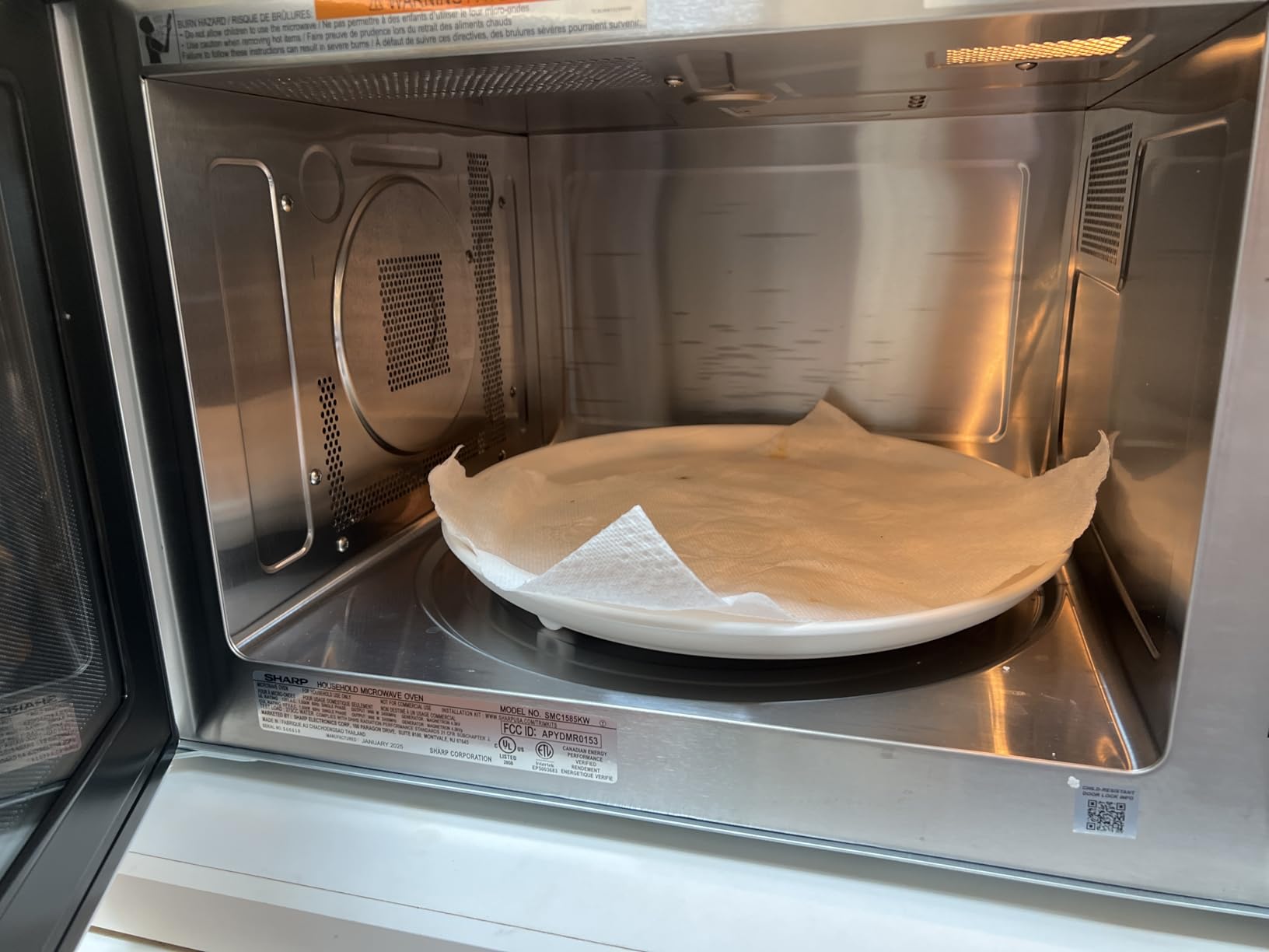 SHARP SMC1585KS Convection Countertop Microwave Oven with Removeable 15.4