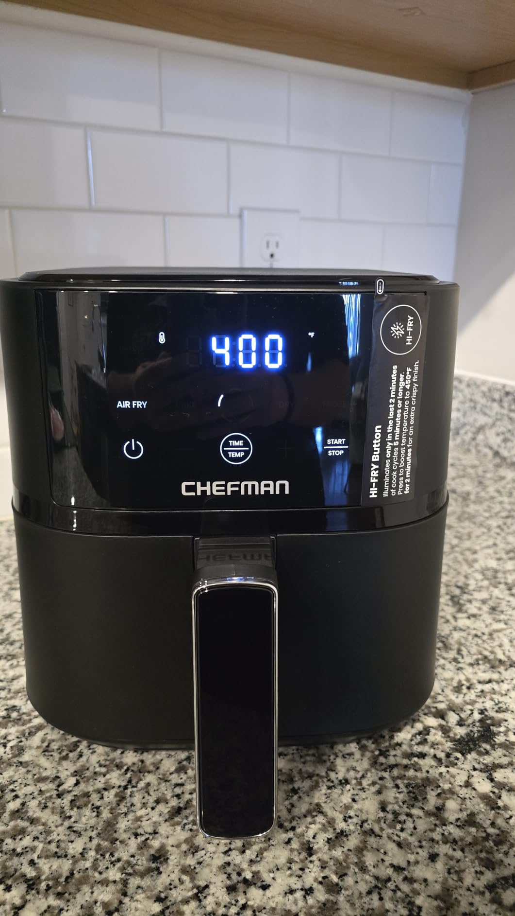 Cosori Air Fryer 4 QT Compact, Hi-Fry Technology, Touchscreen Controls with 4 Presets, Black customer photo 2