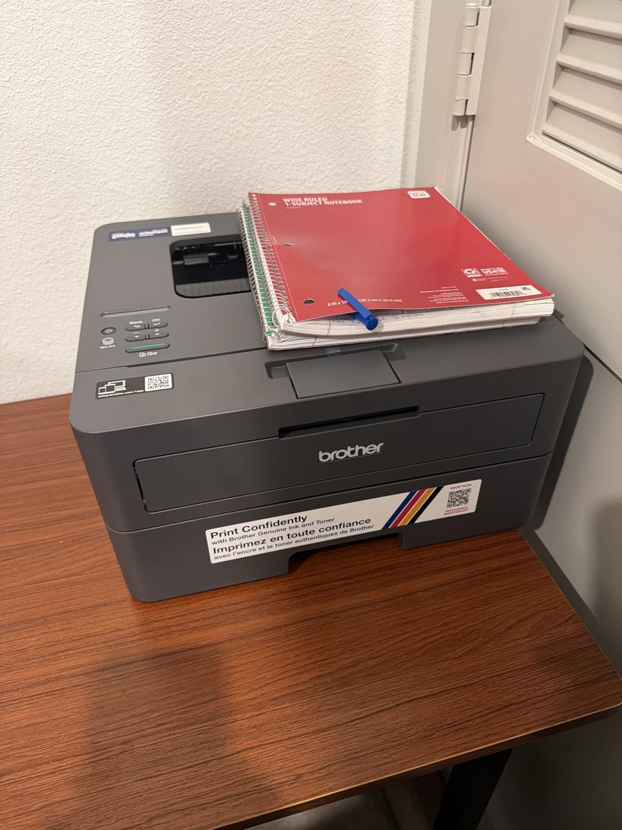 Brother HL-L2405W Wireless Compact Monochrome Laser Printer with Mobile Printing, Black & White Output customer photo 1