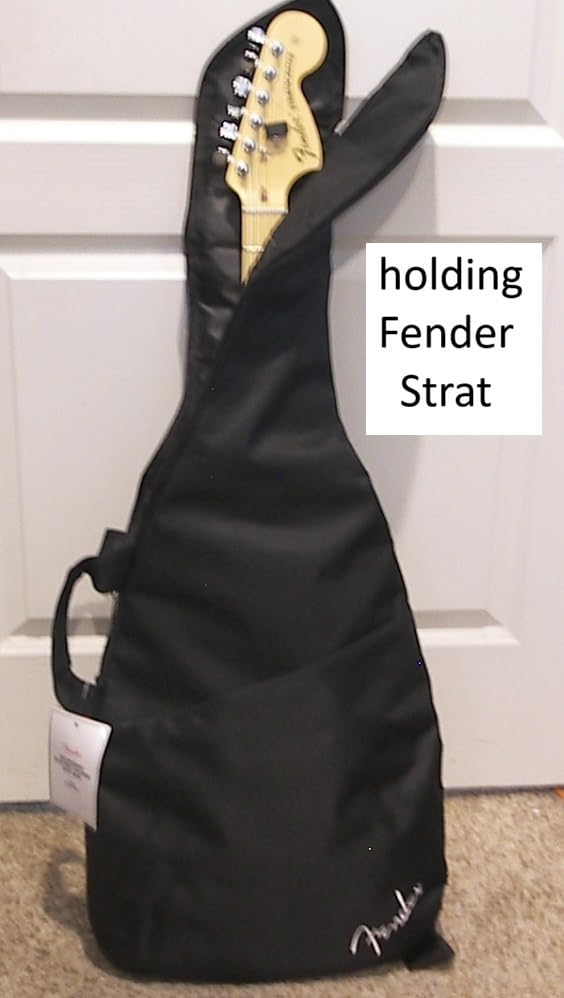 Fender Electric Guitar Gig Bag, Padded Guitar Case with a Comfortable Two-Piece Handle and Ergonomic Backpack Straps, Black customer photo 1