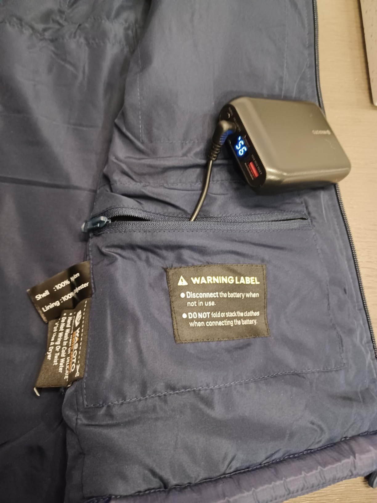 WASOTO Heated Vest Women With 16000 mAh Battery Pack Charger Included Washable Rechargeable For Indoor Outdoor Work Cycling customer photo 1
