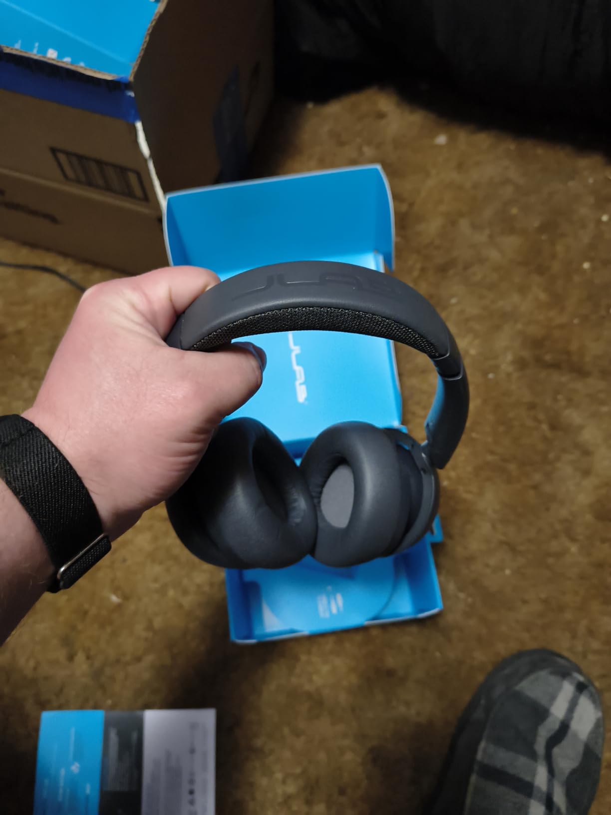 JLab, JBuds Lux ANC, Over Ear Headphones, Active Noise Cancelling, Bluetooth, Spatial Audio, Sage customer photo 1