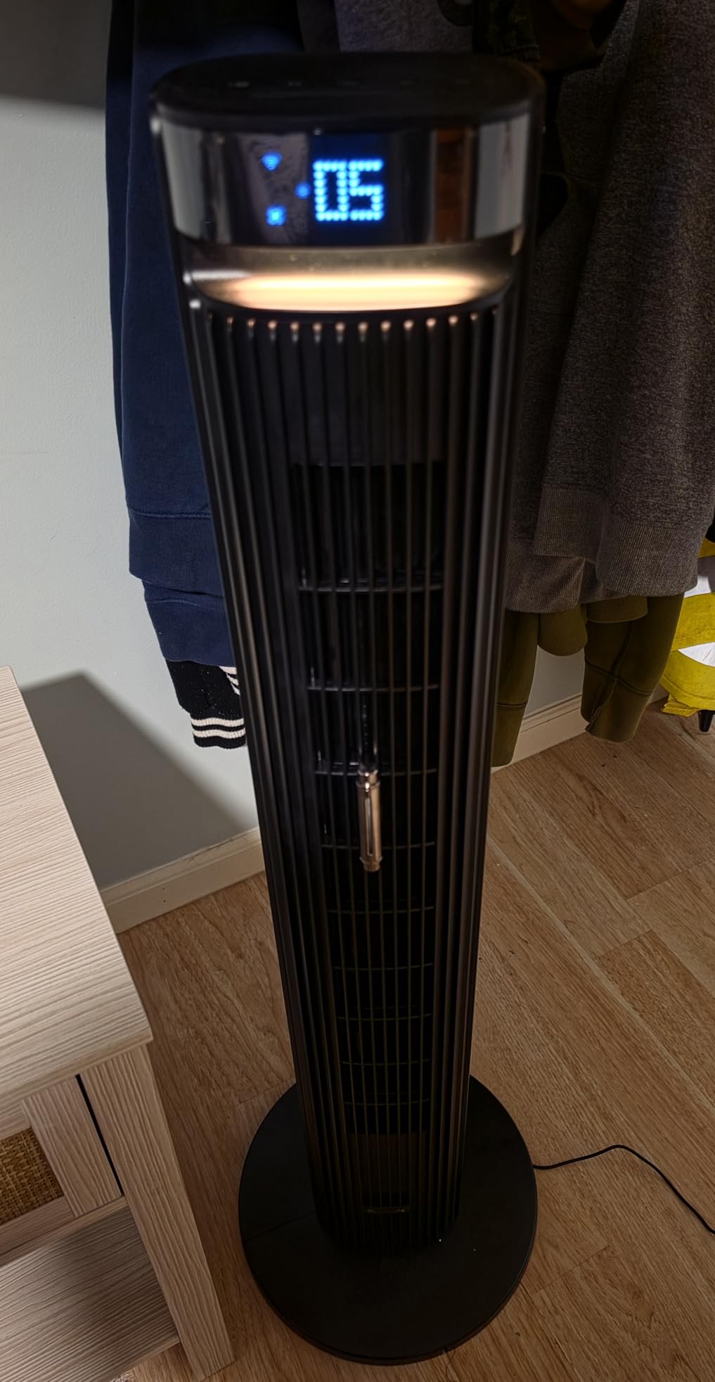 GoveeLife 42'' Tower Fan for Bedroom, Smart Floor Fans with 150° Adjustable Oscillating, APP & Voice Control, 5 Modes 12 Speeds up to 26ft/s, 24H Timer, 27dB Quiet Fan for Cooling Home Office Black customer photo 2