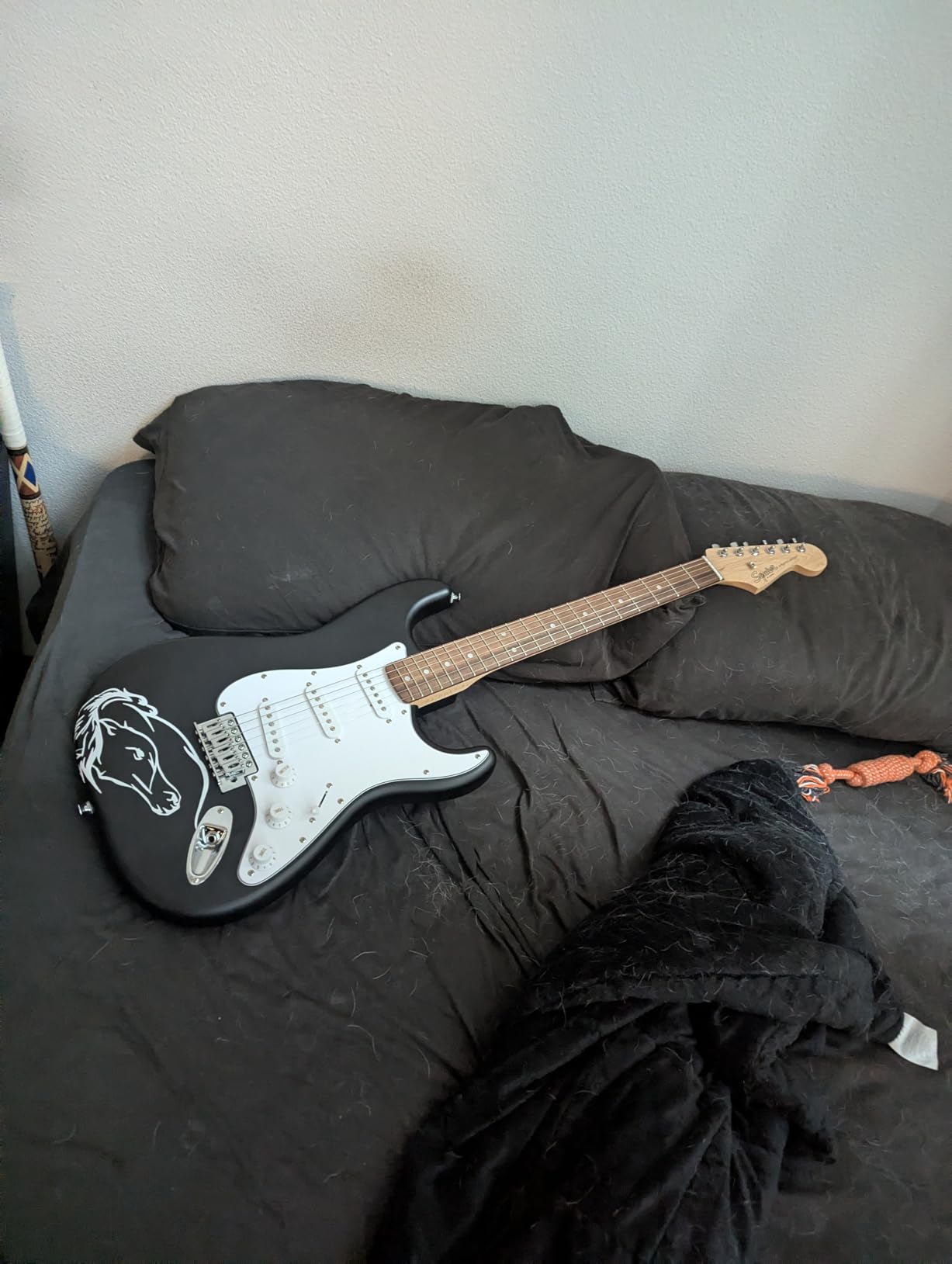 Fender Squier Debut Series Stratocaster Electric Guitar, Beginner Guitar, with 2-Year Warranty, Includes Free Lessons, 2-Color Sunburst with Matte Finish customer photo 2