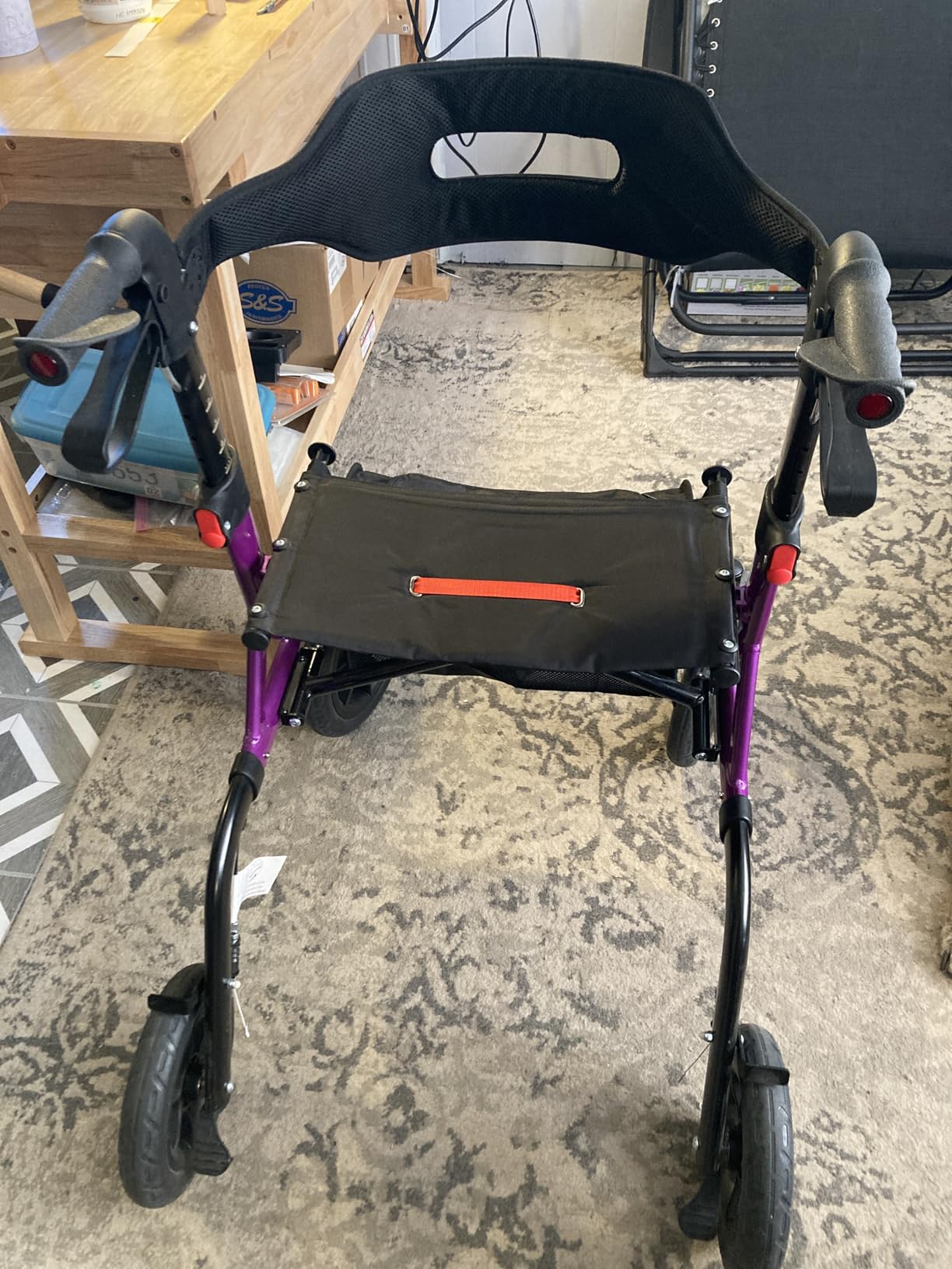 MAXWALK Walkers for Seniors, Foldable Rollator Walker with Seat & Backrest | 12