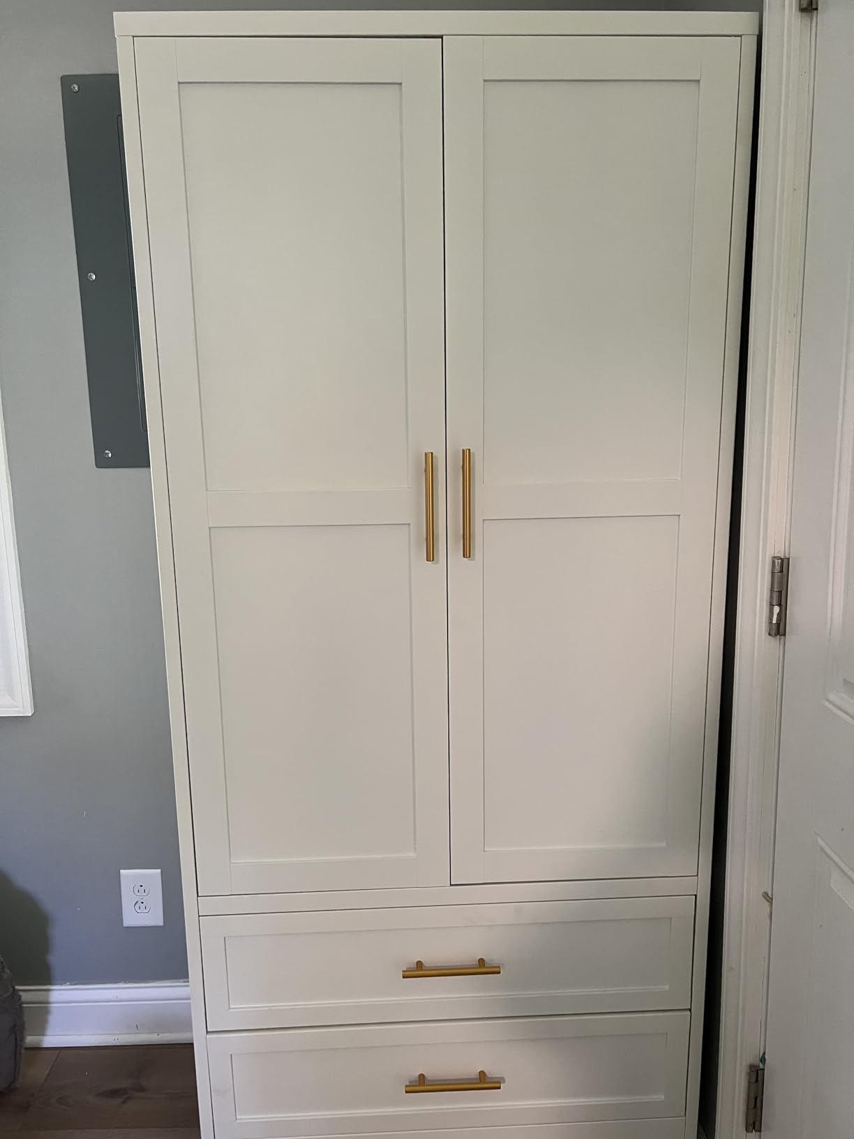 erosoei Metal Armoire Wardrobe Closet, 71