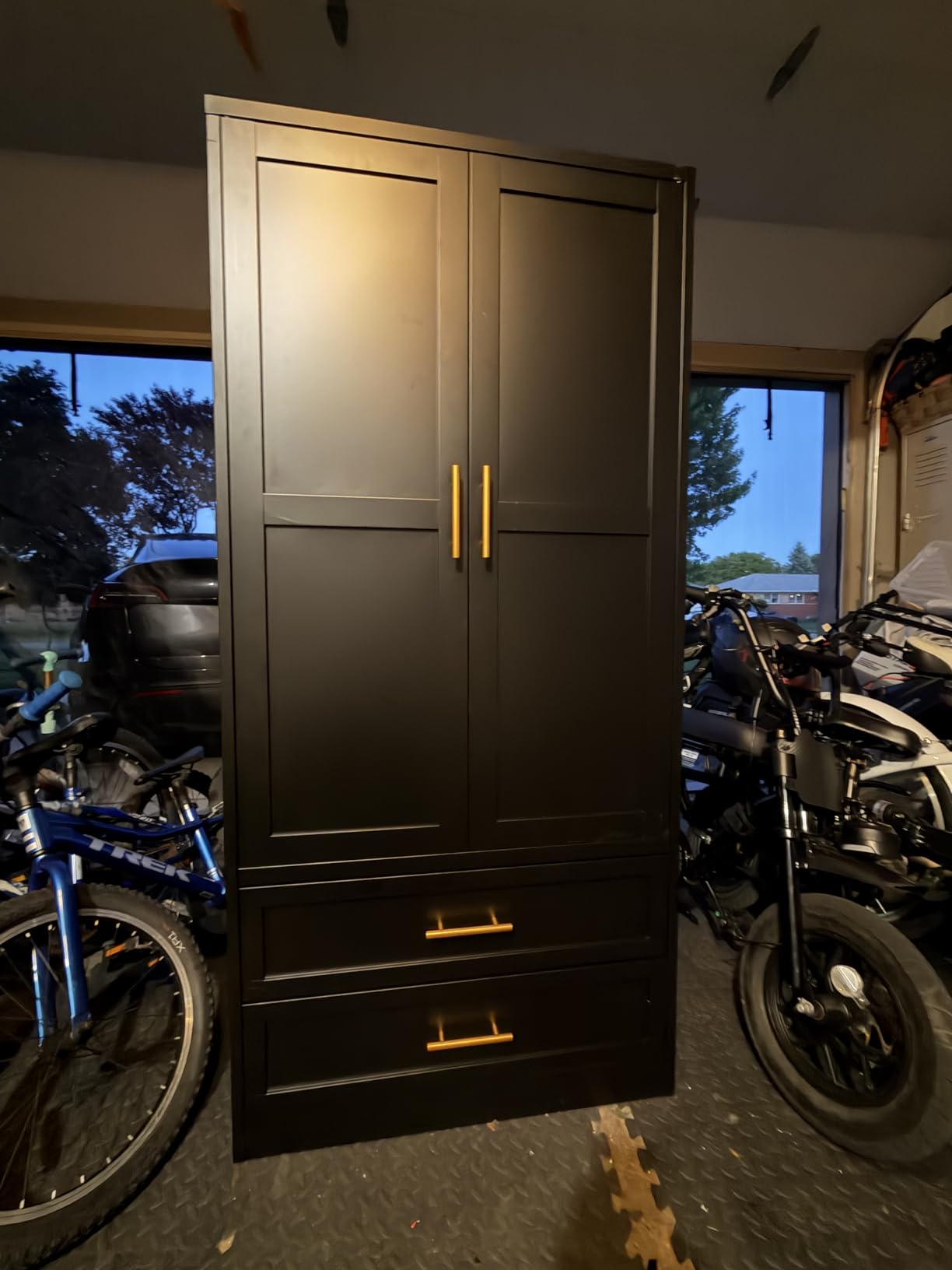 erosoei Metal Armoire Wardrobe Closet, 71