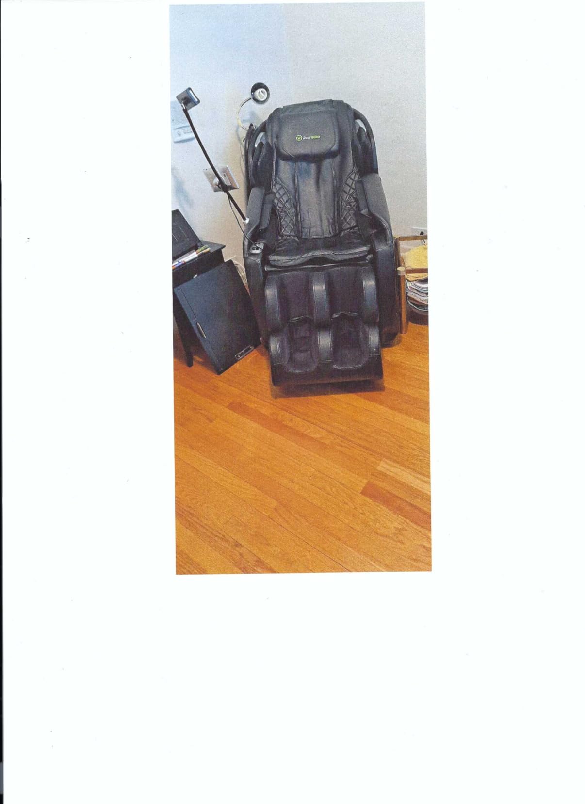 Real Relax Massage Chair Full Body with Unique Phone Controller, Heart and Blood Measurement, Zero Gravity 3D SL-Track Recliner with APP Control, Child Lock, Pause Button, Back Pad, Favor-06, Dark Brown customer photo 1
