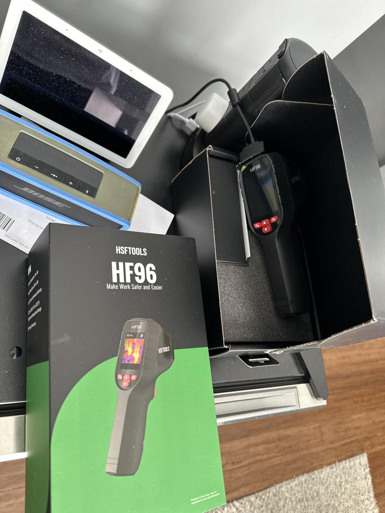 HF96 Thermal Camera with AI Scene Detection, Laser Pointer, 240x240 Super Resolution, -4F~1022F, Thermal Imaging Camera for HVAC Electrical Building Inspection, 25Hz customer photo 2