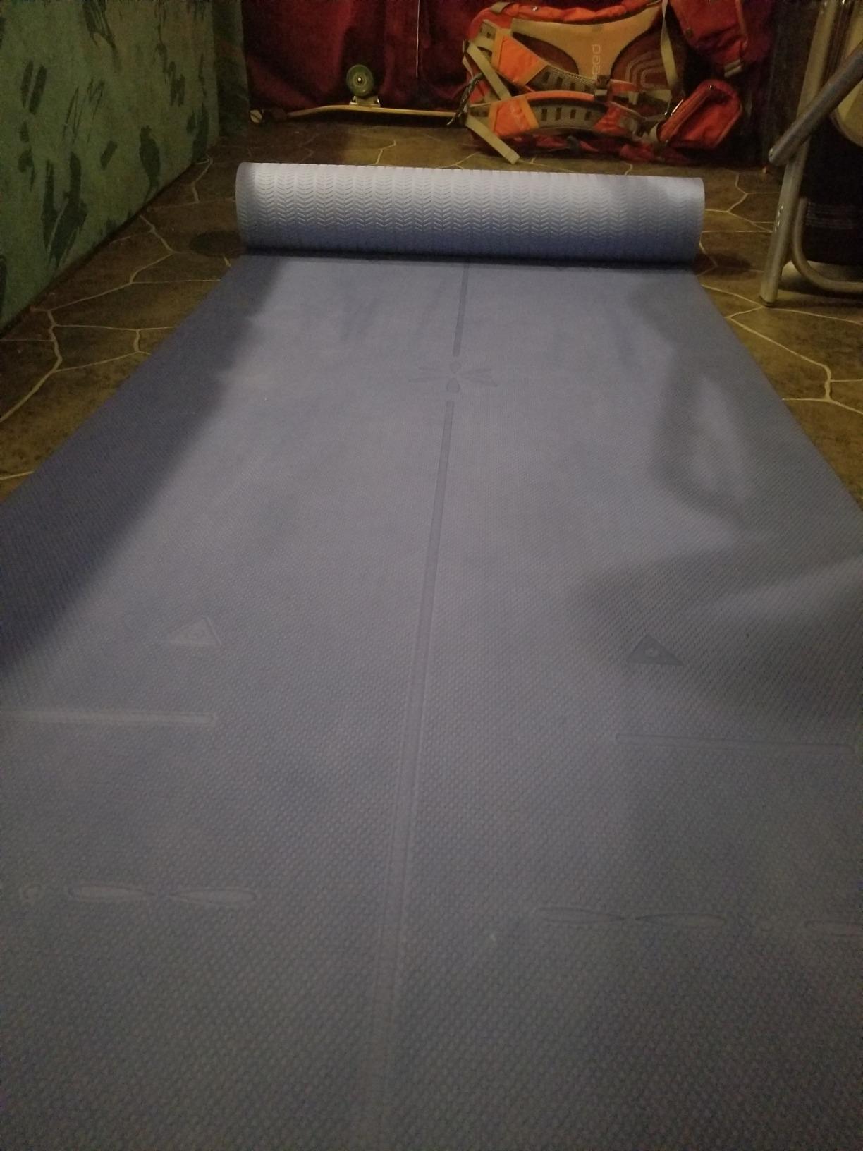 Heathyoga Yoga Mat Non Slip TPE Pilates Exercise Mats for Home Workout Gym Fitness Eco Friendly customer photo 1