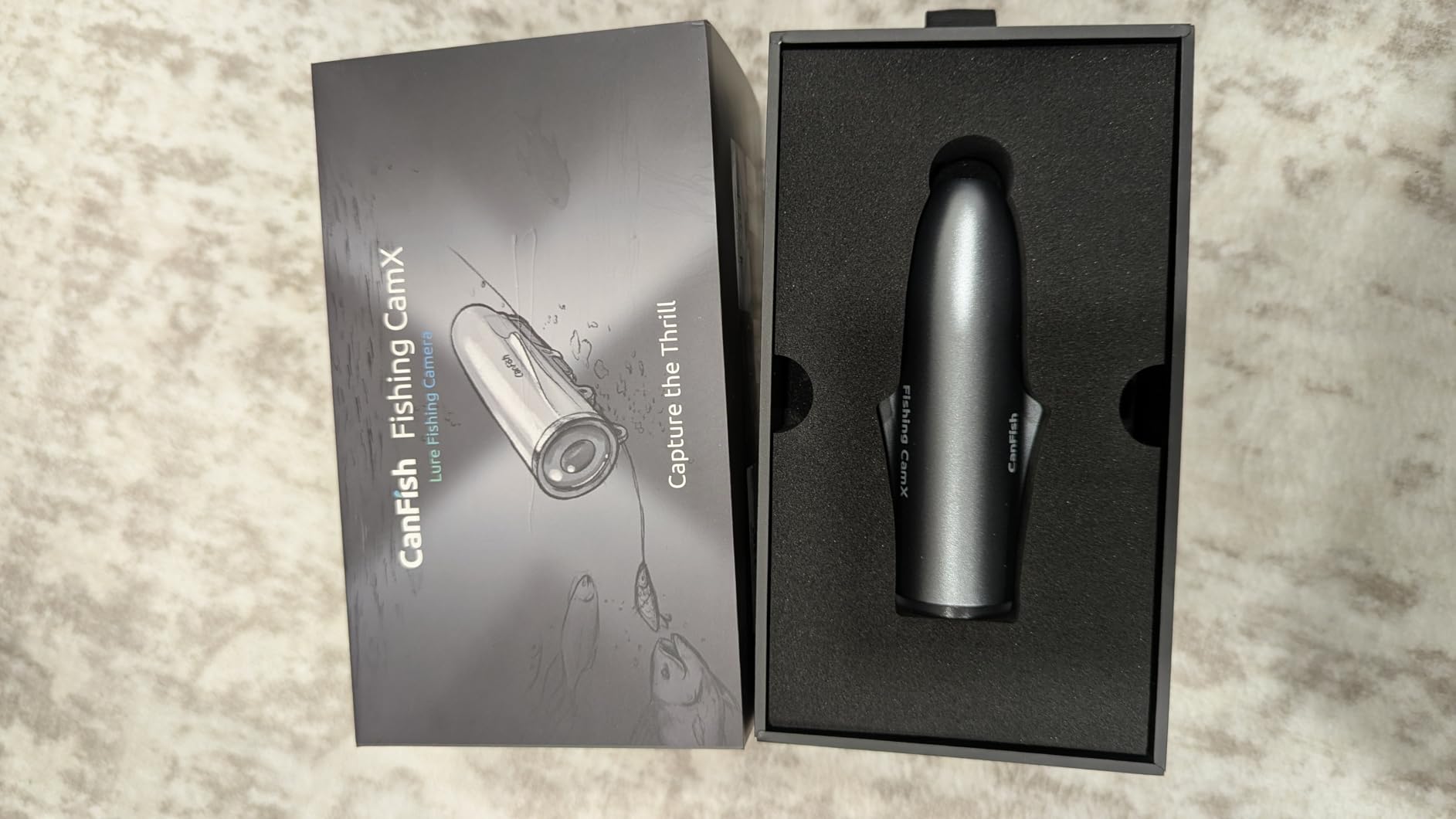CanFish Fishing CamX Fishing Finders Camera, Lure Action Camera HD 1080P & 136° Ultra-Wide-Angle, 656FT ROV Waterproof/Motion Sensing/Segmented Intelligent Recording/Wireless Charge/App Compatible customer photo 2