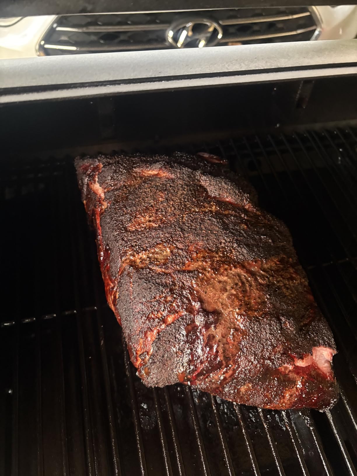 Oklahoma Joe's Highland Offset Reverse Flow Offset Charcoal Smoker and Grill with 1093 sq. in. Cooking Area in Black customer photo 1