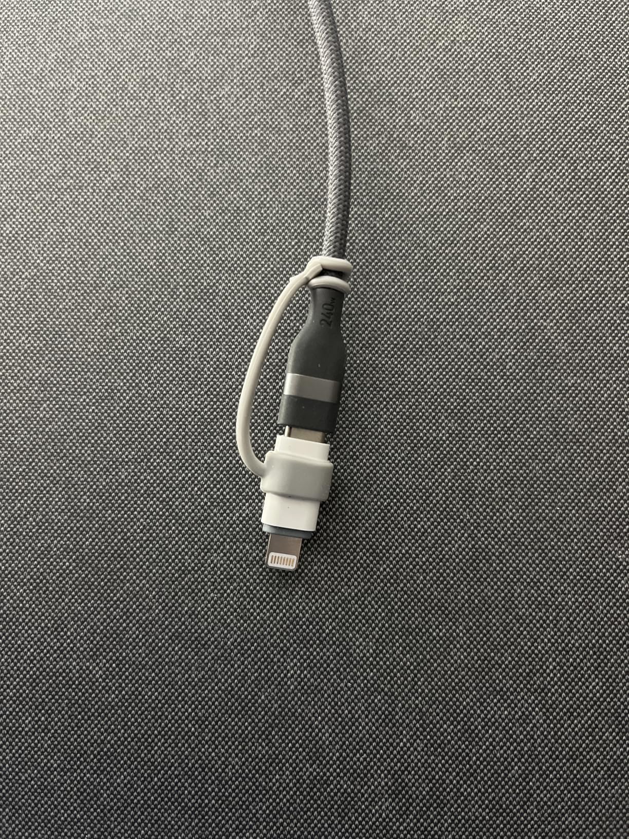 Anker Nano USB C Cable, 240W Flexible Multi-Color Braided Cord, Fast Charging Type C Charger for iPhone 17 Series, MacBook Pro and More (Black, 6ft) customer photo 1