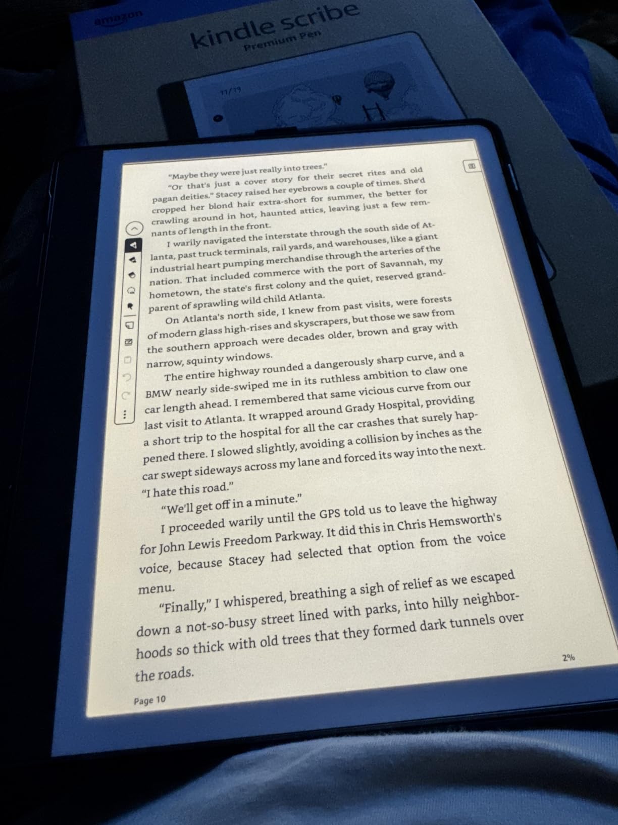 Amazon Kindle Scribe (64GB) - Your notes, documents and books, all in one place. With built-in AI notebook summarization. Includes Premium Pen - Tungsten customer photo 2