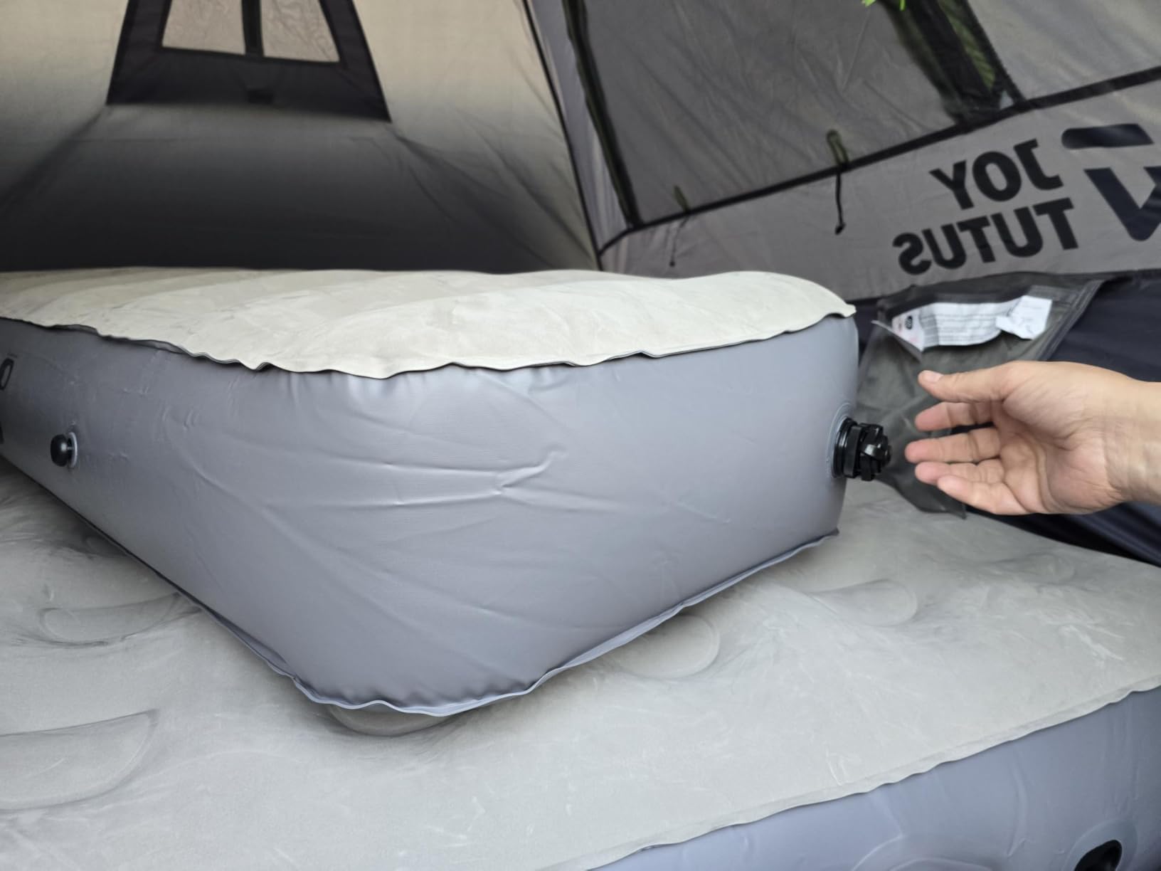 Inflatable Truck Bed Mattress for Tacoma Truck Air Mattress 5ft-5.5ft for Mid-Size Pickup with Detachable Tailgate Extension, Honda Ridgeline Jeep Gladiator JT, Built in Pump customer photo 1