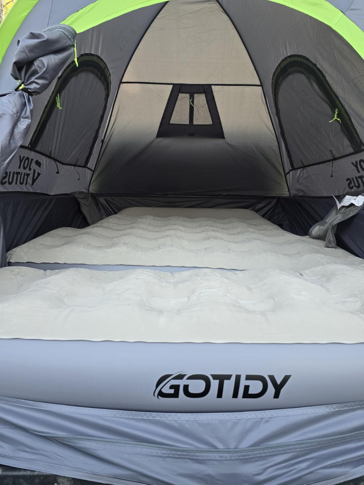 Inflatable Truck Bed Mattress for Tacoma Truck Air Mattress 5ft-5.5ft for Mid-Size Pickup with Detachable Tailgate Extension, Honda Ridgeline Jeep Gladiator JT, Built in Pump customer photo 2