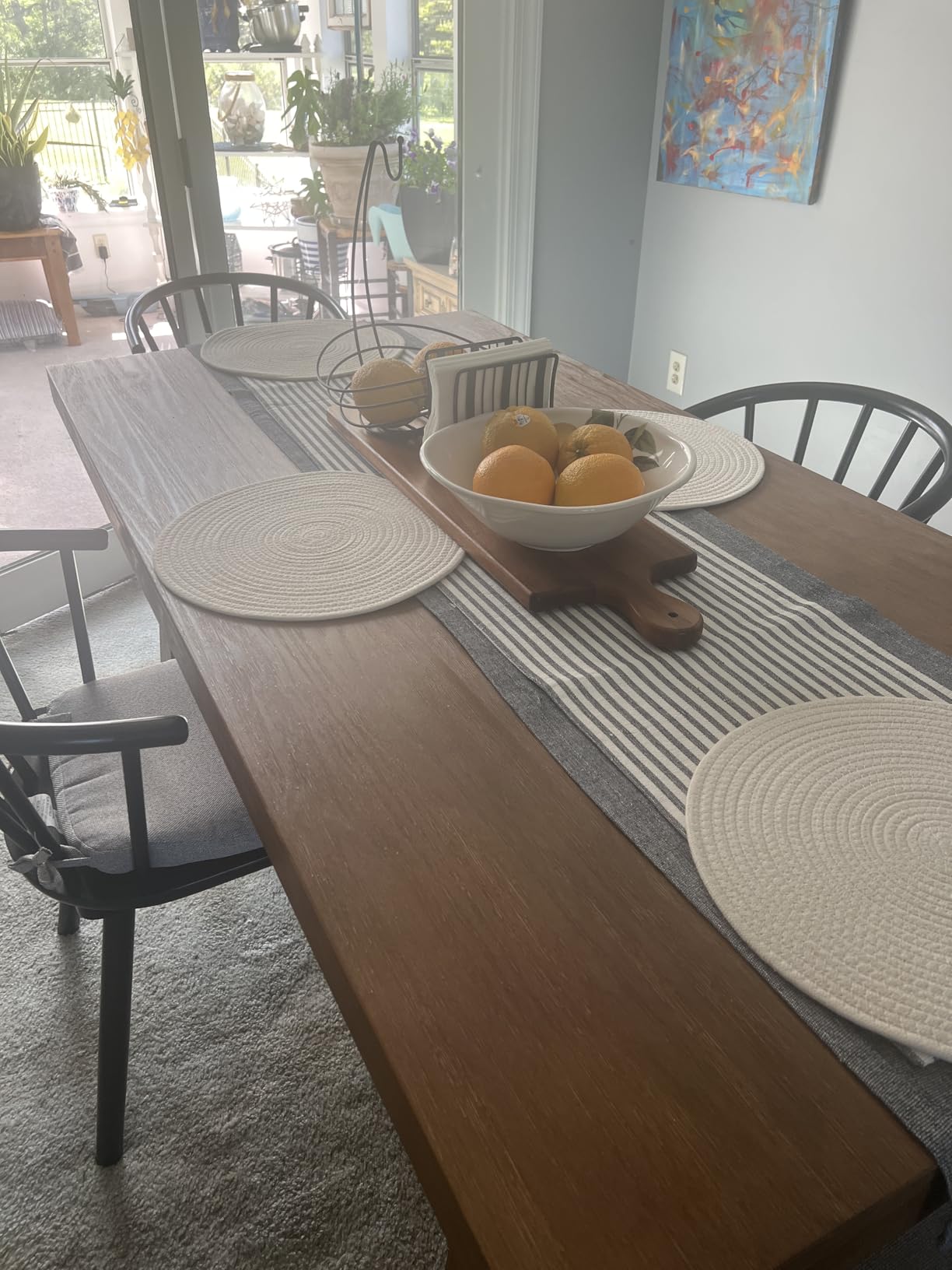 Plank+Beam 72 Inch Farmhouse Dining Table, Solid Wood Rustic Kitchen Table, Large Wooden Rectangular Dinner Table for Dining Room, Home Office, Living Room Furniture, Easy Assembly, Pecan Wirebrush customer photo 2