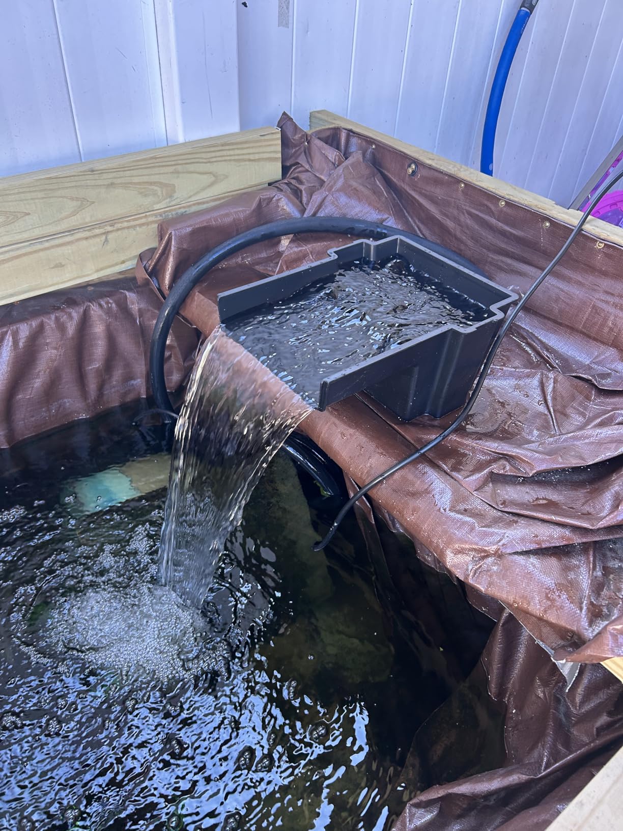 Pond boss Waterfall Spillway, 8 inch Wide Weir, Waterfall Box, Smooth Flow, Durable Construction, Easy to Install, Great for Waterfalls, Pondless Water Features and Streams customer photo 2