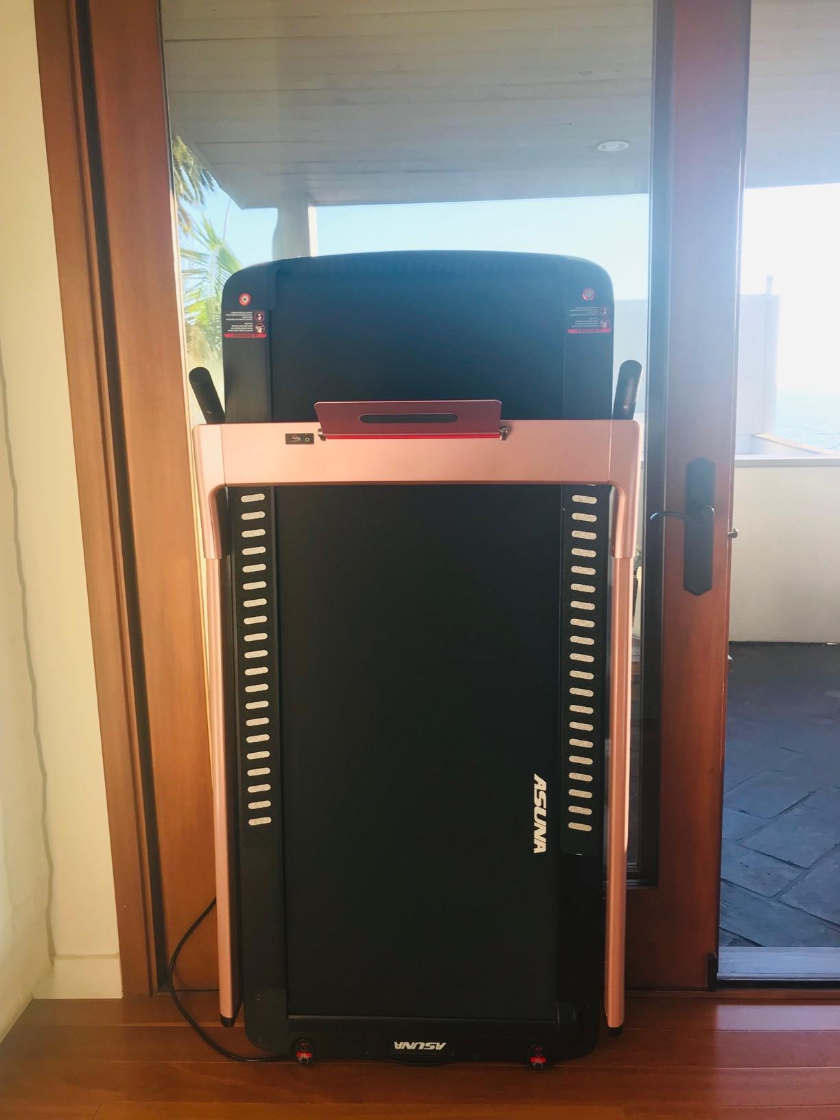 Sunny Health & Fitness Premium Folding Incline Treadmill with Pulse Sensors, One-Touch Speed Buttons, Shock Absorption, Optional Bluetooth with Exclusive SunnyFit App customer photo 1