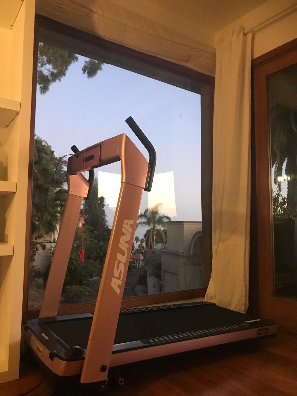 Sunny Health & Fitness Premium Folding Incline Treadmill with Pulse Sensors, One-Touch Speed Buttons, Shock Absorption, Optional Bluetooth with Exclusive SunnyFit App customer photo 2
