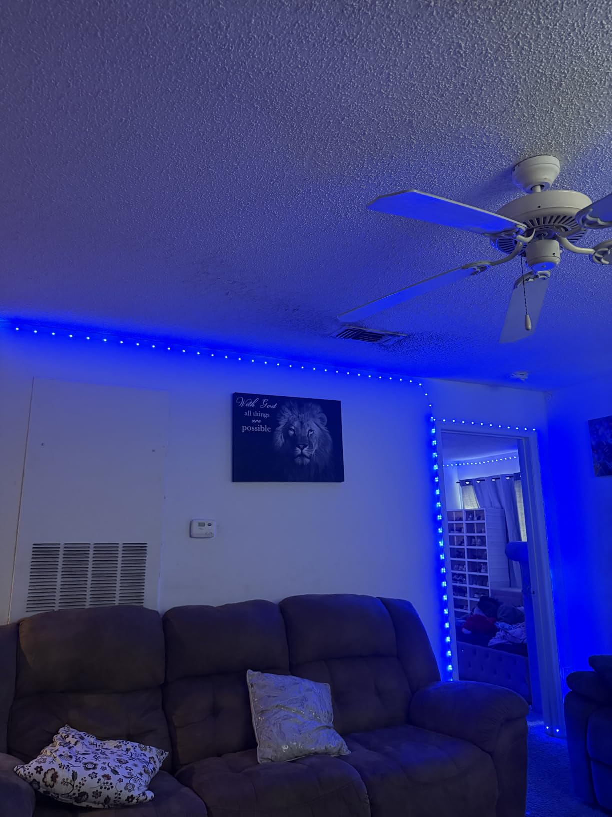 DAYBETTER LED Strip Lights 130ft for Bedroom, Desk, Indoor Room, RGB Color Changing with Remote and 24V Power Supply customer photo 1