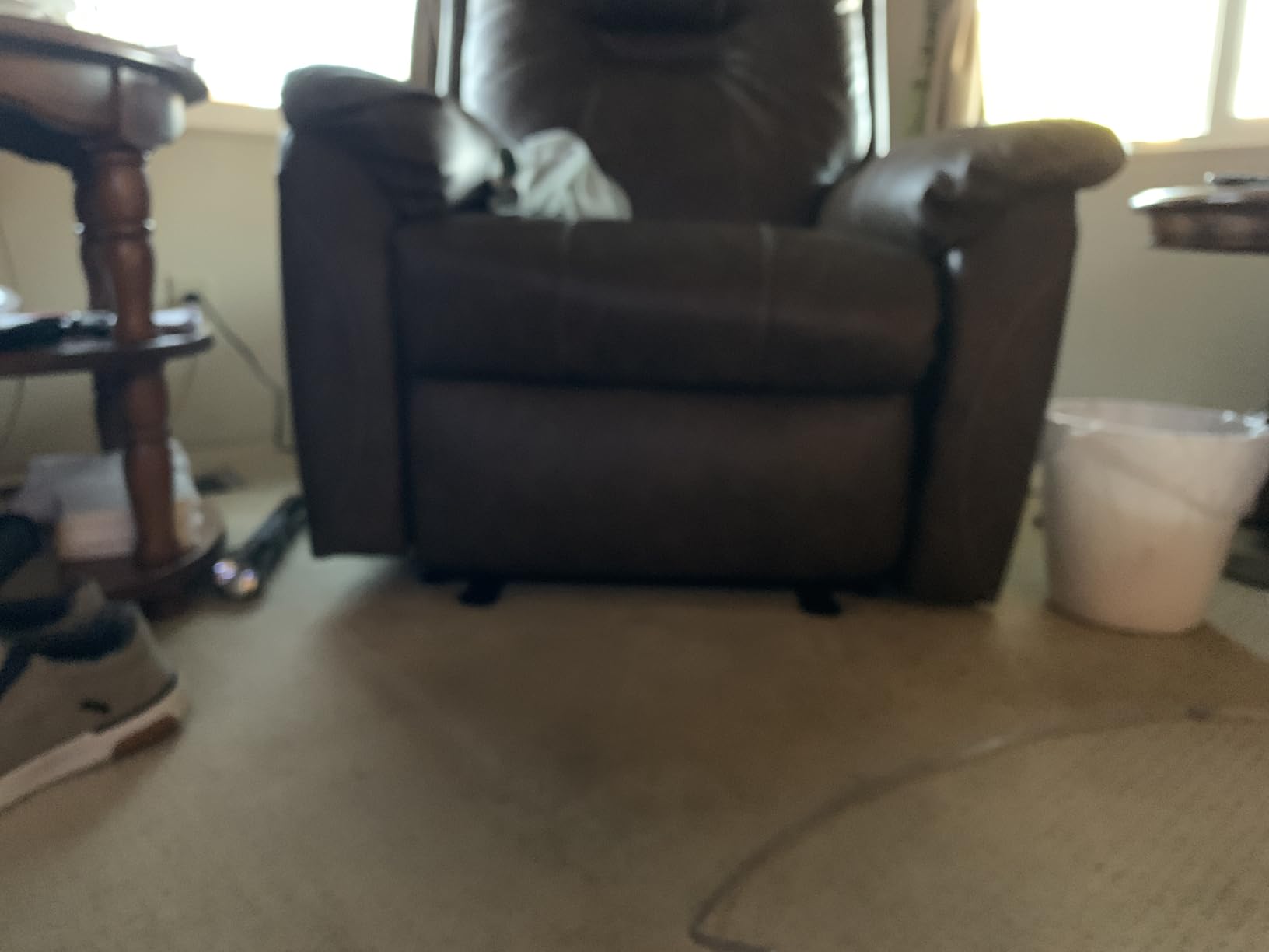 Electric Recliner Chair, Wall Hugger Power Recliner with Massage and Heat, PU Leather Recliner Chair with 2 Side Pockets & USB Ports for Living Room customer photo 1