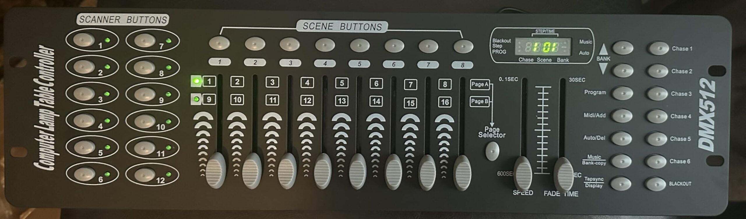 192 DMX Controller Use for Editing Program of Stage Lighting, DMX 512 DJ Controller Stage Light Controller Panel DMX Console for Party Music Show Christmas and Halloween customer photo 1