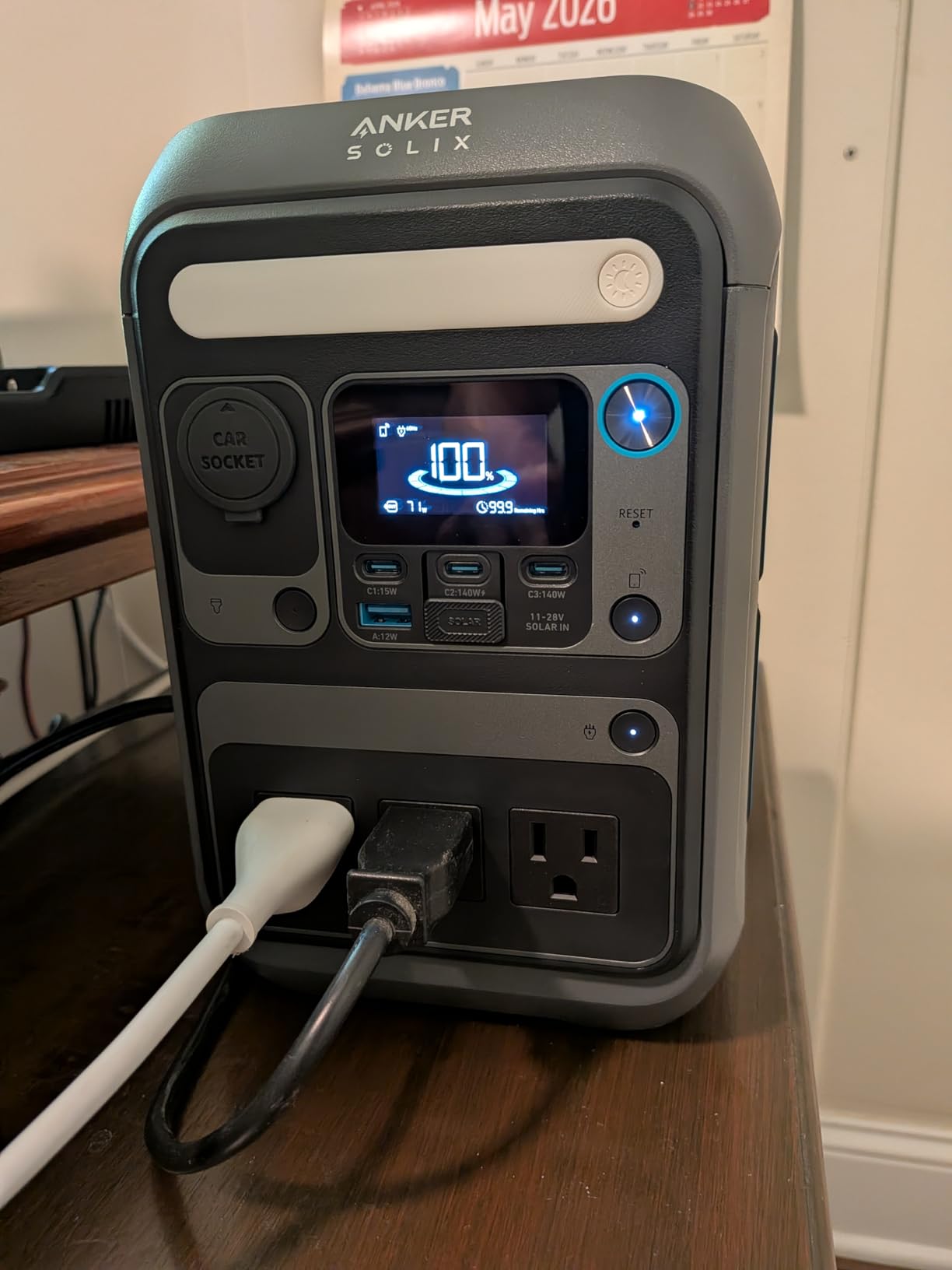 Anker SOLIX C300 Portable Power Station, 288Wh LiFePO4 Backup Battery, 300W Solar Generator, 140W Two-Way Fast Charging, for Camping, Hunting, Travel, Blackout & Emergencies customer photo 1