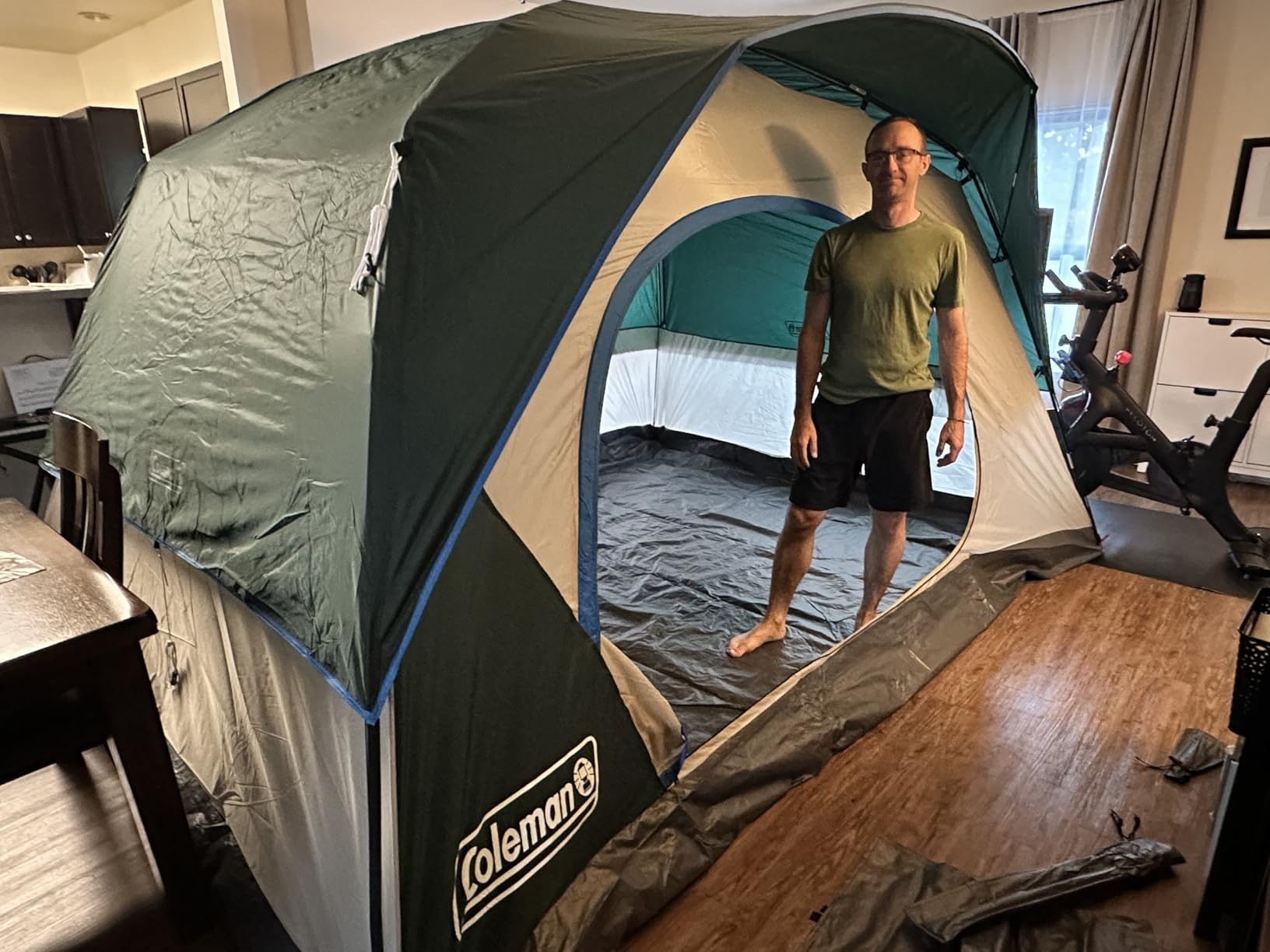 Coleman Skydome Camping Tent with 5 Minute Setup, 2/4/6/8 Person Weatherproof Tent with Rainfly & Carry Bag, 20% More Headroom Than Traditional Canopies customer photo 1