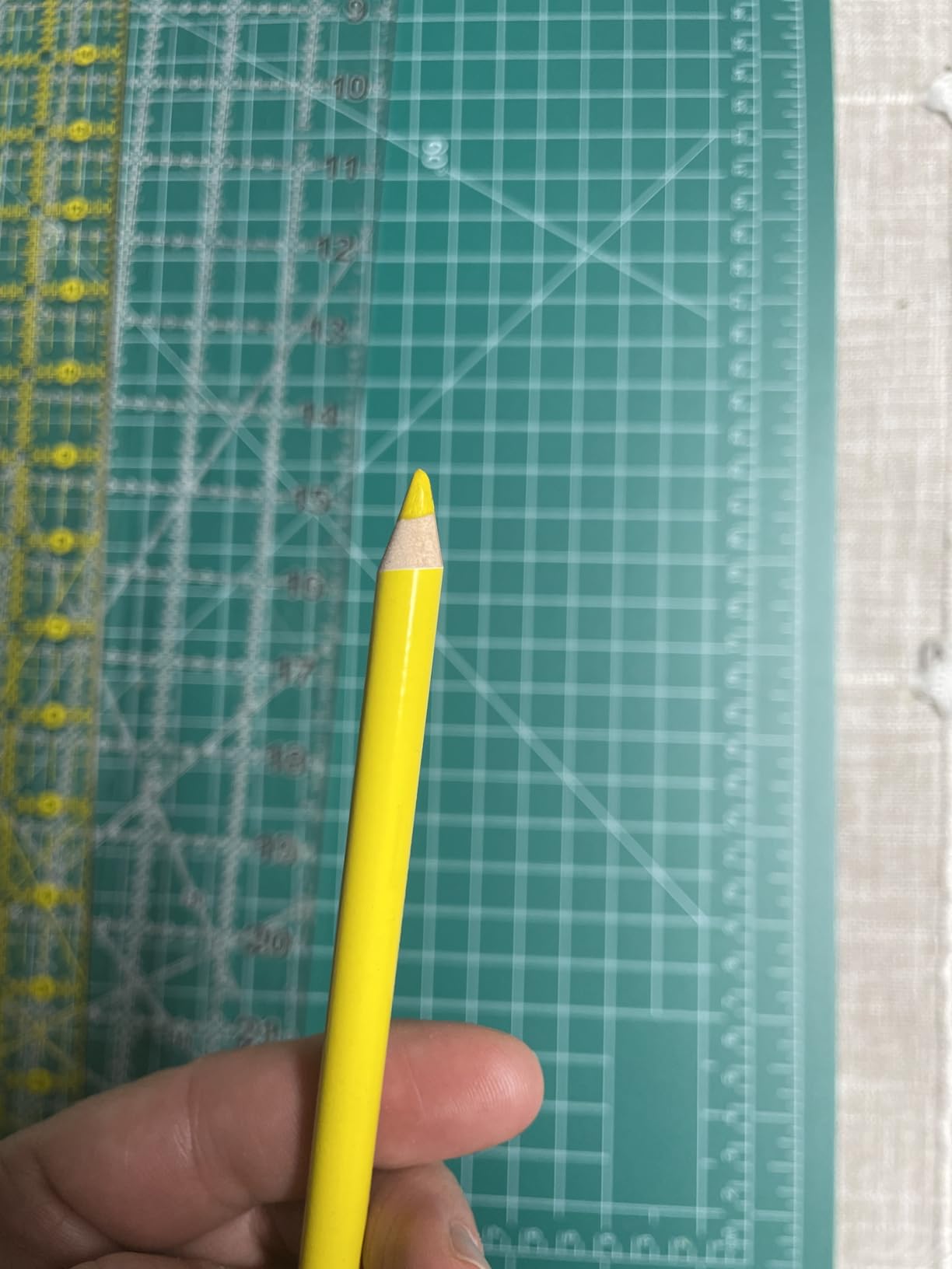 12 PCS Tailors Pencil Set, Sewing Fabric Pencils and Fabric Marker Pens for Quilting, Sewing, Dressmaking Supplies, Water-Soluble, 6 Colors, Includes 2 Sharpeners customer photo 1