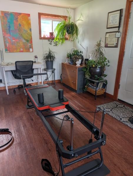 Pilates Reformer,Dpiolrcag Foldable Pilates Machine & Equipment for Home Use and Gym Workout with Jump Board, Suitable for Advanced and Beginners Users, Up to 250 lbs Weight Capacity customer photo 2