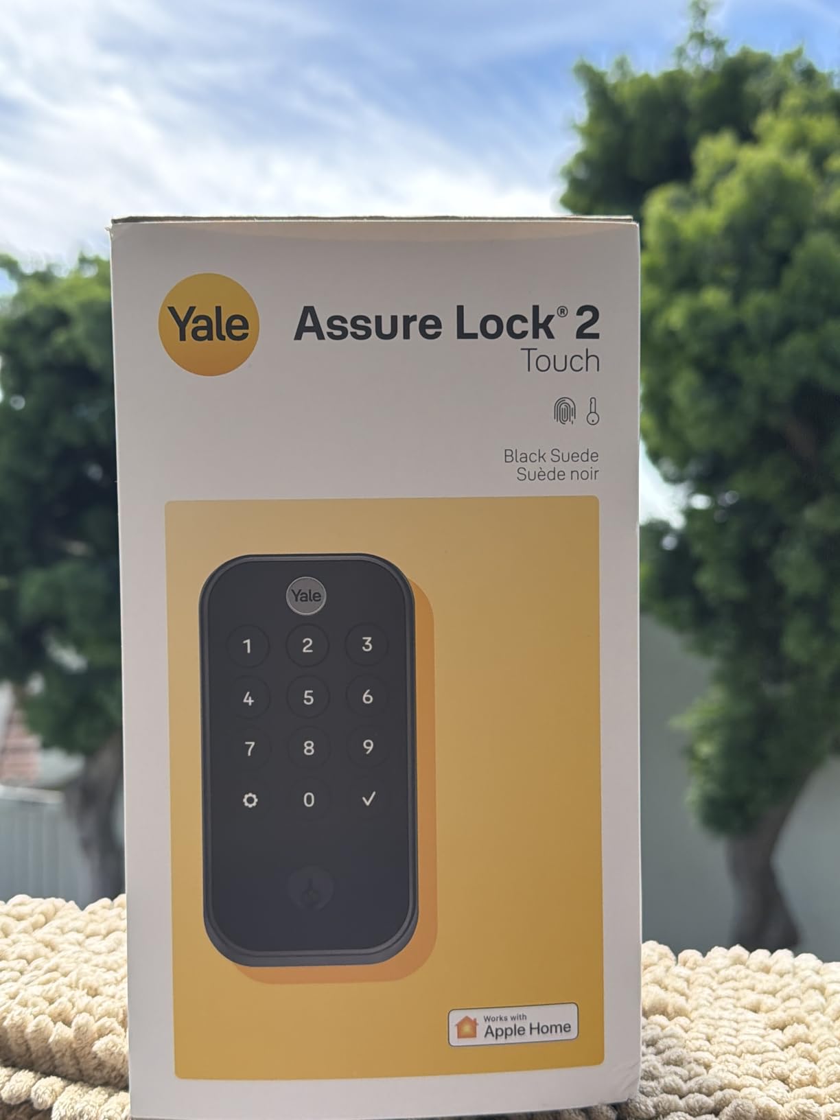 Yale Security Assure Lock 2 Touch Deadbolt, Black Suede Keyed Smart Entry Door Lock with Wi-Fi Connected Keypad and Fingerprint Scanner for Code Entry and Remote Access, YRD410-F-WF1-BSP customer photo 1